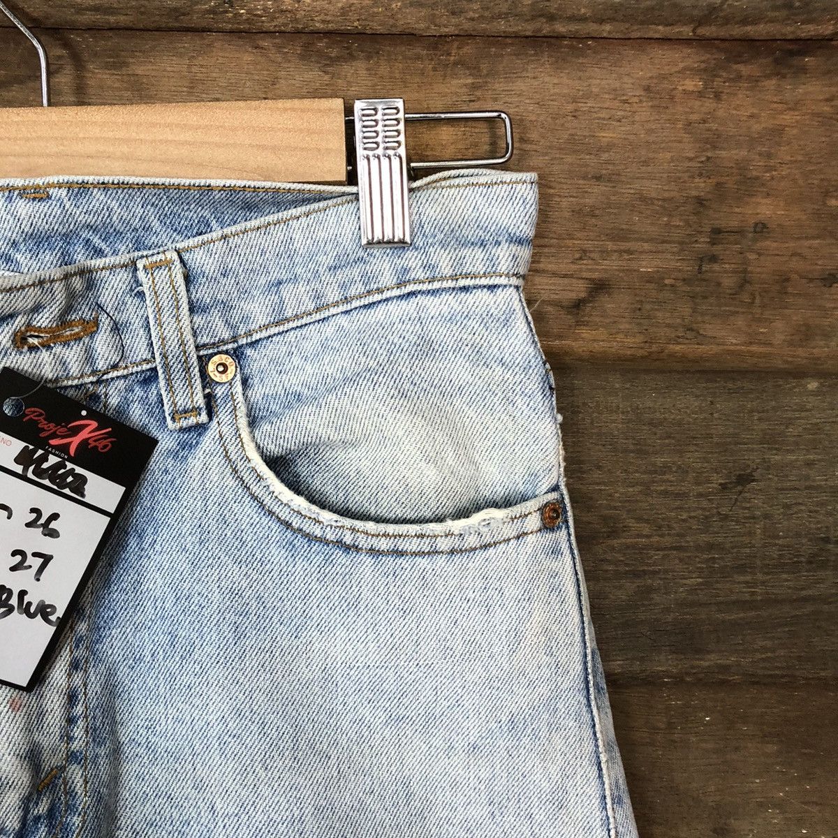 Levi's Levis Blue Distressed Denim Pants #4661 Size US 29 - 5 Thumbnail