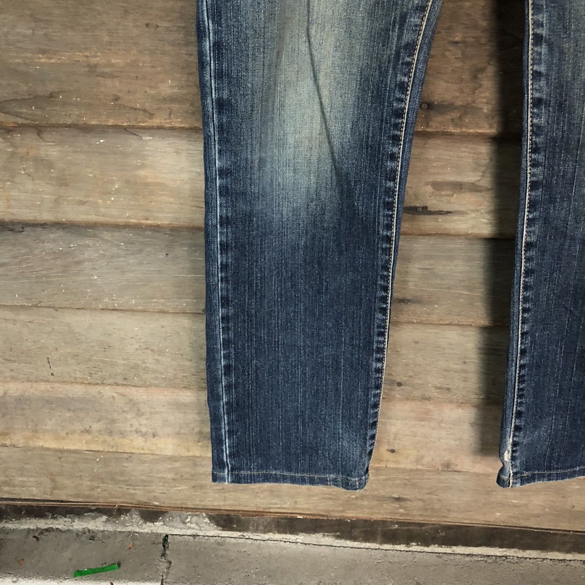 Vintage Wrangler Blue Distressed Denim Pants #4657 Size US 28 / EU 44 - 6 Thumbnail