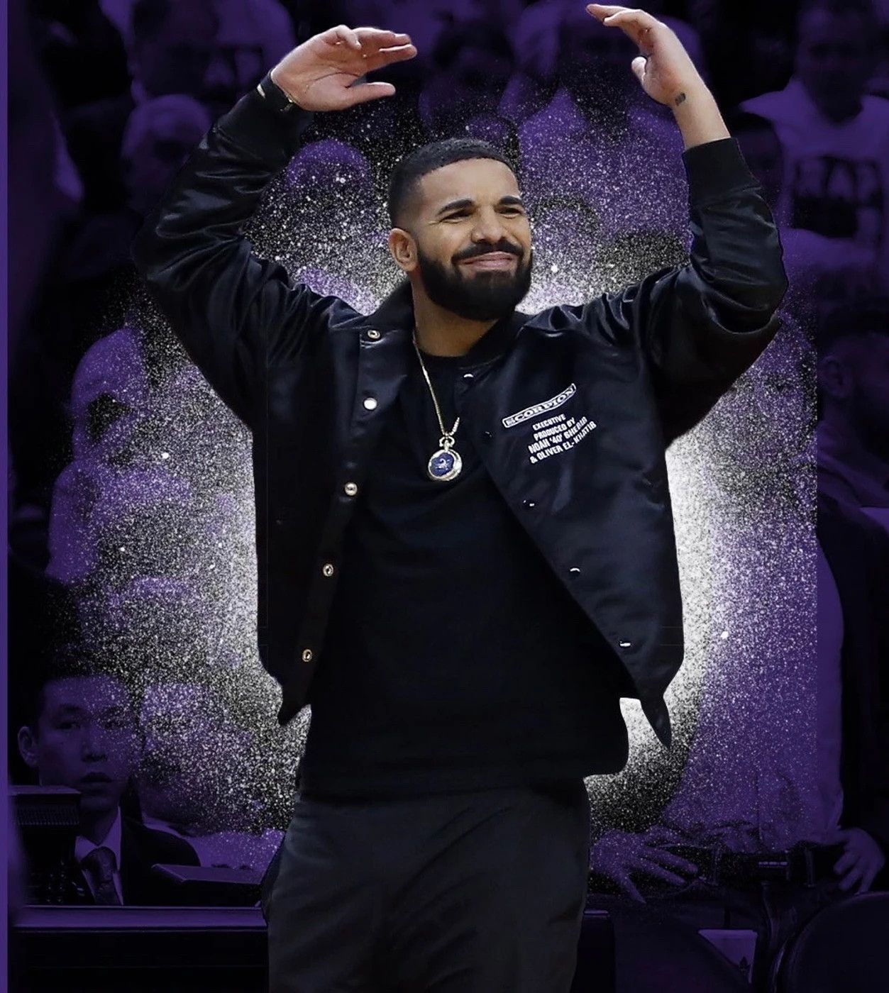 Drake OVO SCORPION SATIN BOMBER JACKET Size US L / EU 52-54 / 3 - 3 Thumbnail