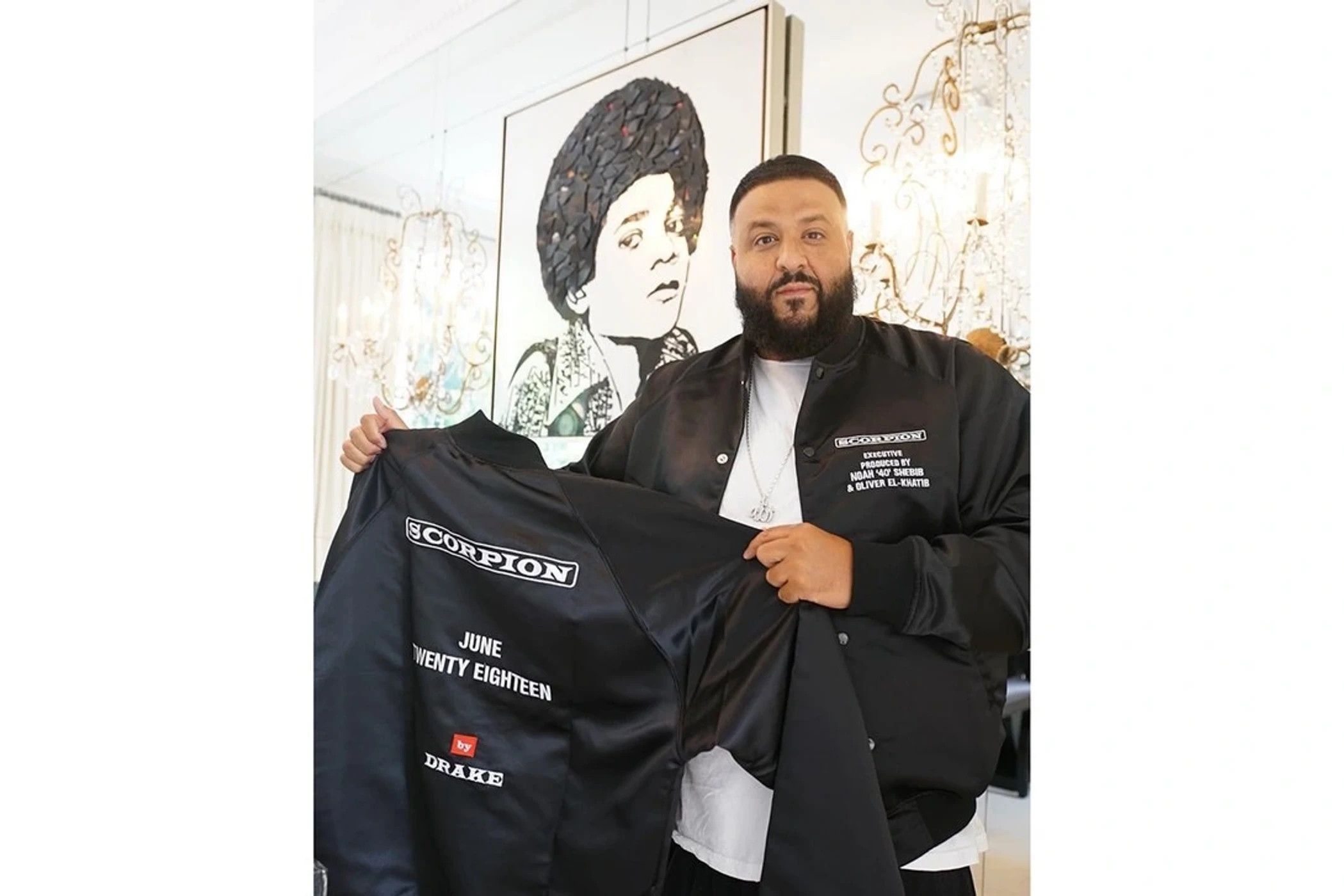 Drake OVO SCORPION SATIN BOMBER JACKET Size US L / EU 52-54 / 3 - 6 Thumbnail