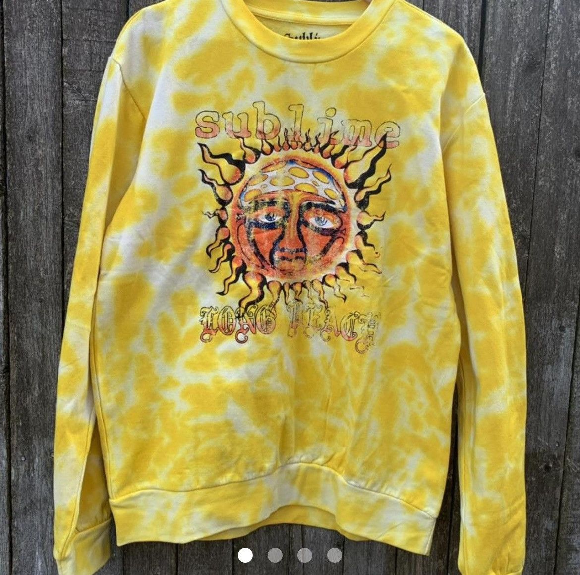 Sublime tie dye graphic logo sweatshirt S