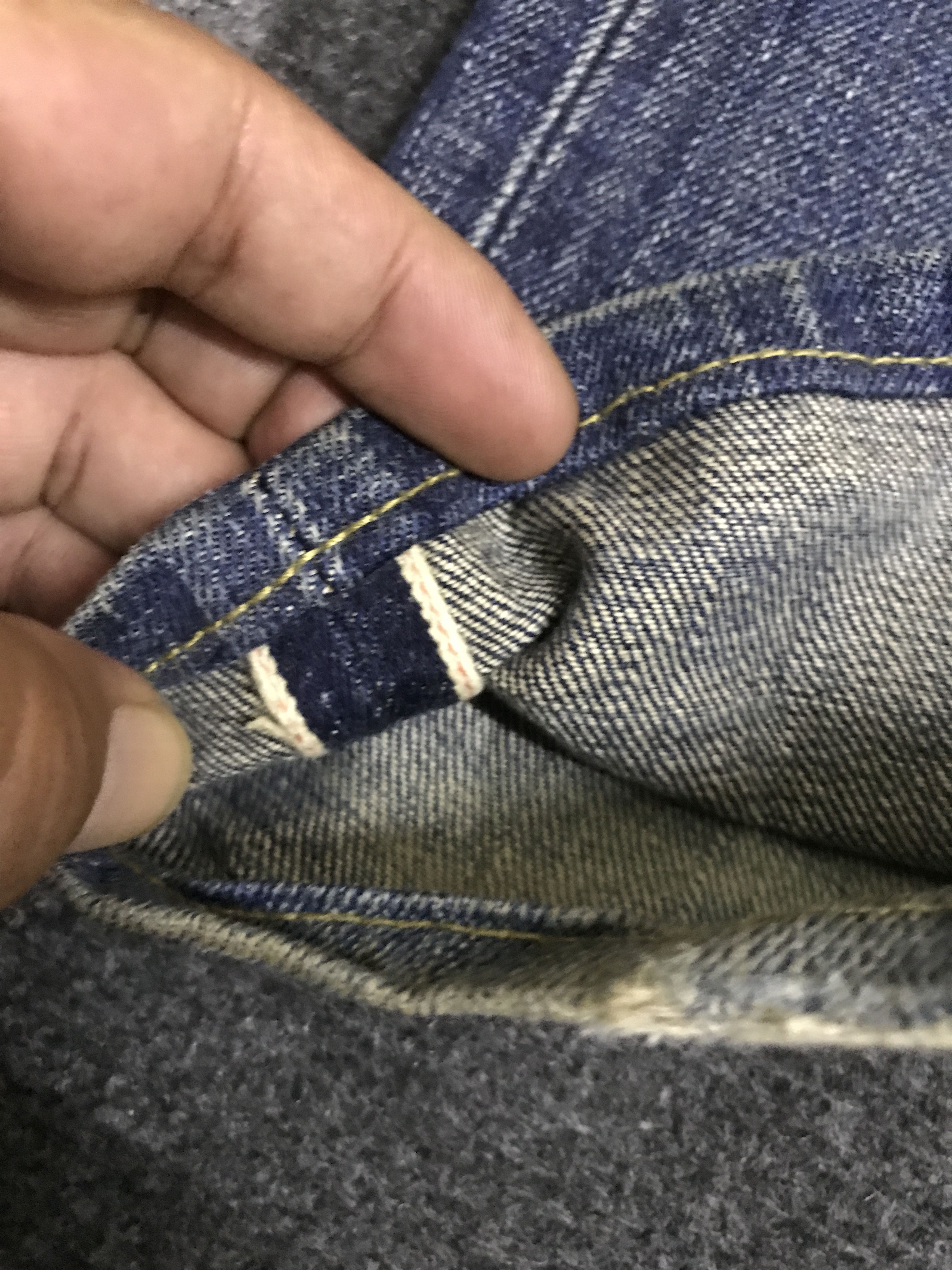 Levi's × Vintage VLEV123-Vtg LEVIS 502 BIG E Red Line Distressed Jeans Size US 30 / EU 46 - 7 Thumbnail