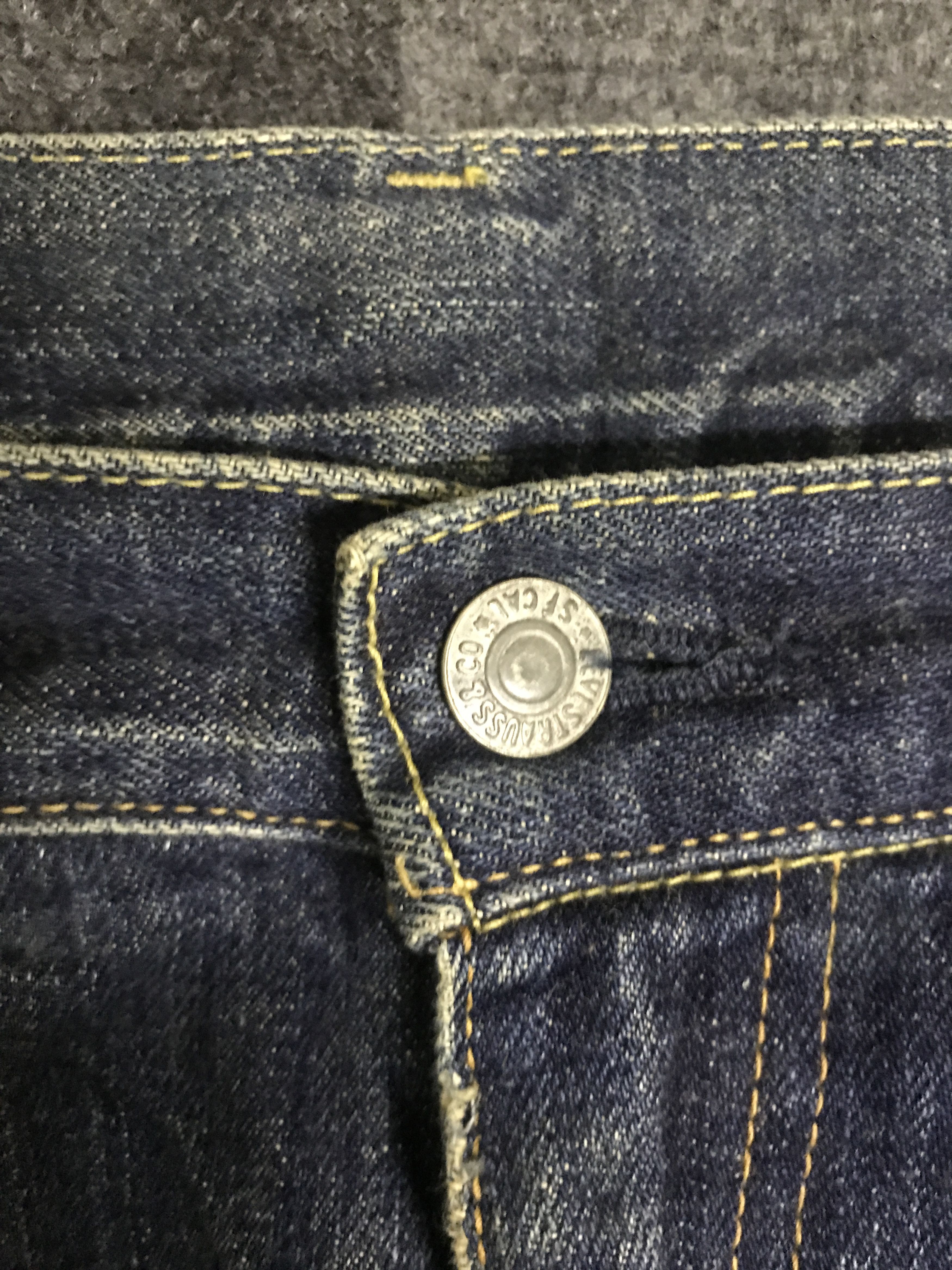 Levi's × Vintage VLEV123-Vtg LEVIS 502 BIG E Red Line Distressed Jeans Size US 30 / EU 46 - 8 Thumbnail