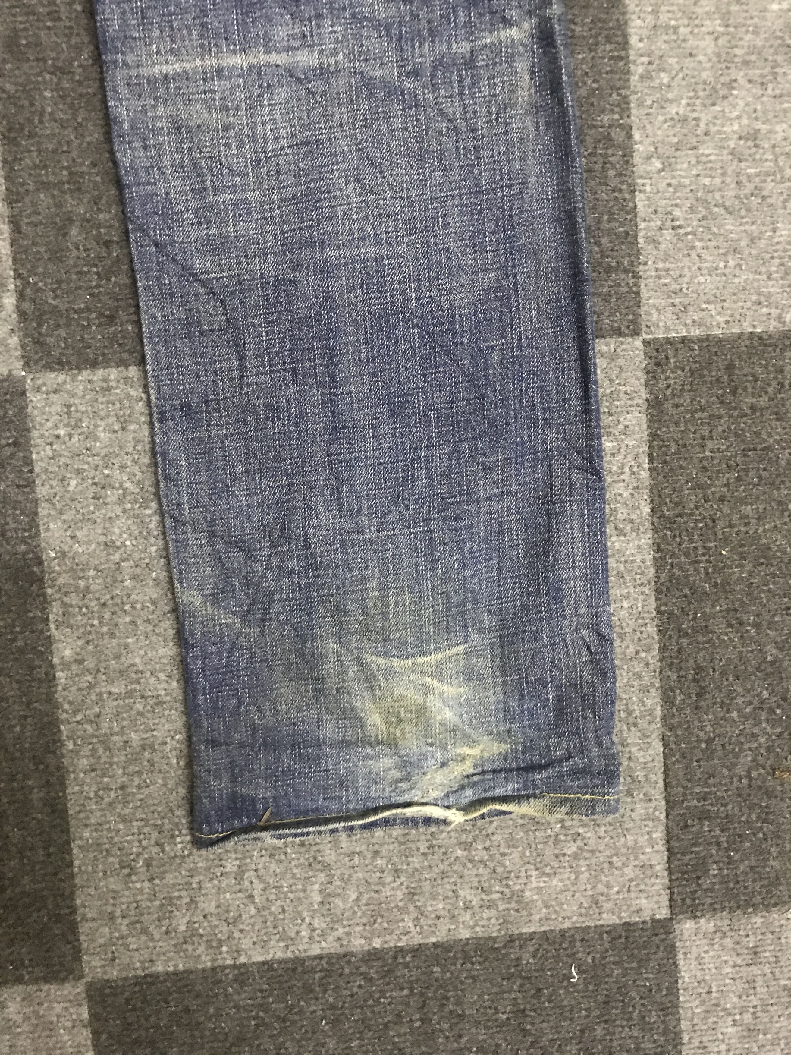 Levi's × Vintage VLEV123-Vtg LEVIS 502 BIG E Red Line Distressed Jeans Size US 30 / EU 46 - 18 Thumbnail