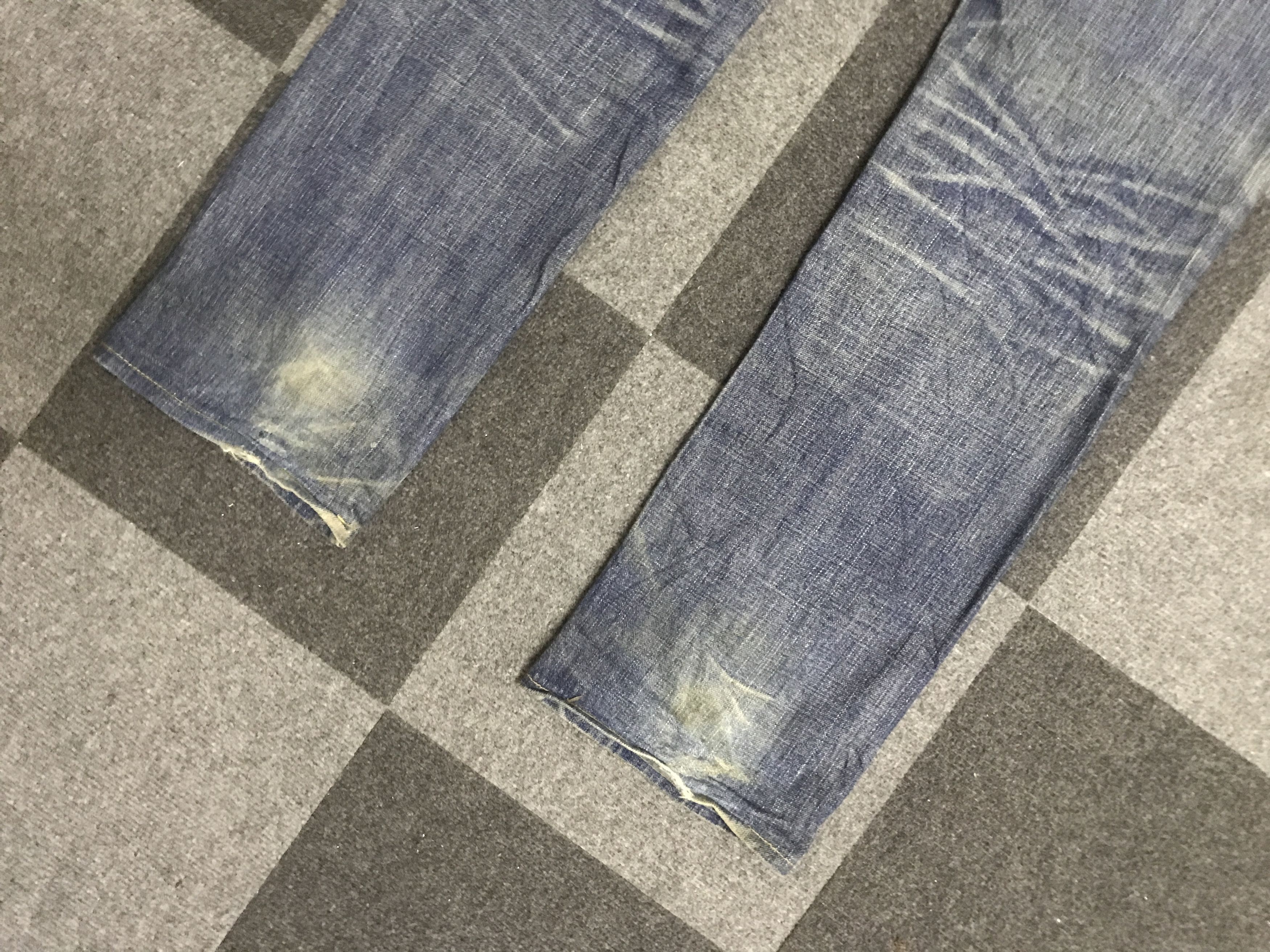 Levi's × Vintage VLEV123-Vtg LEVIS 502 BIG E Red Line Distressed Jeans Size US 30 / EU 46 - 13 Thumbnail