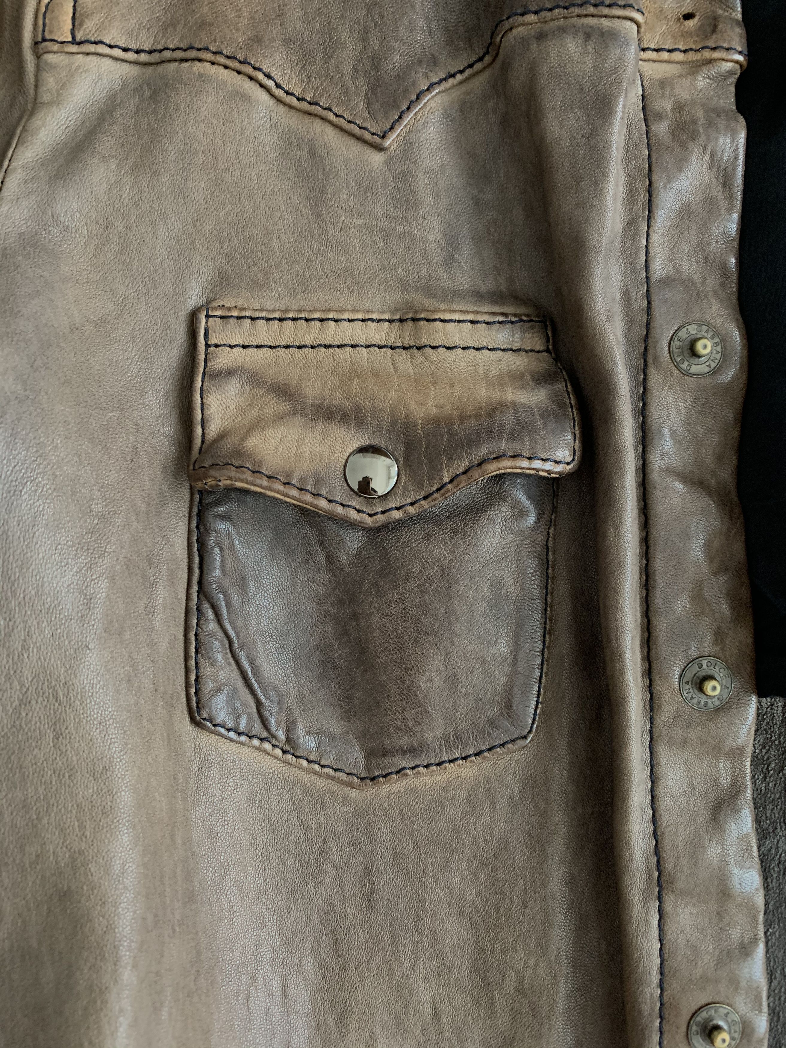 Dolce & Gabbana Dolce and Gabbana leather jacket/shirt Size US M / EU 48-50 / 2 - 5 Thumbnail