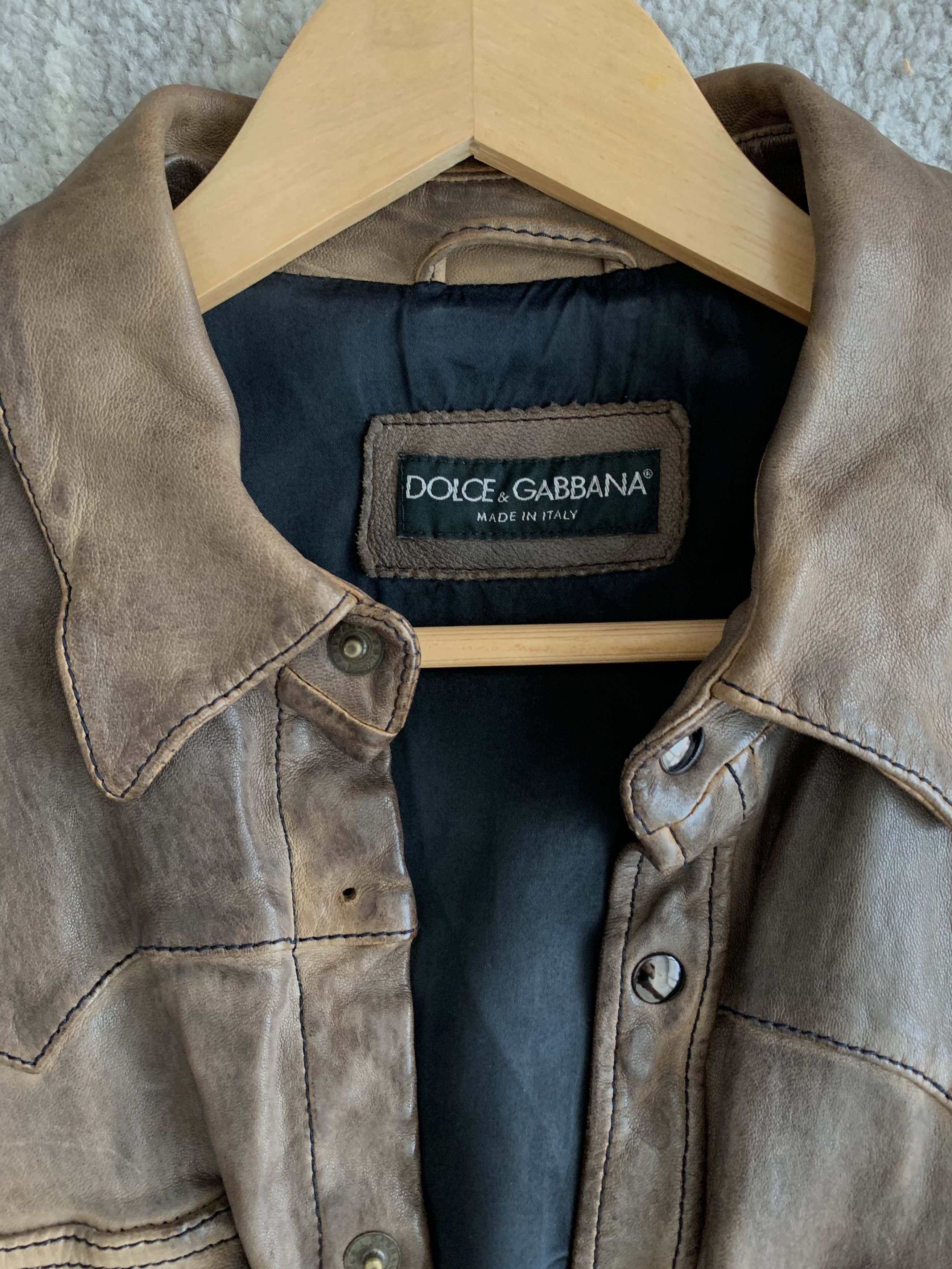 Dolce & Gabbana Dolce and Gabbana leather jacket/shirt Size US M / EU 48-50 / 2 - 3 Thumbnail