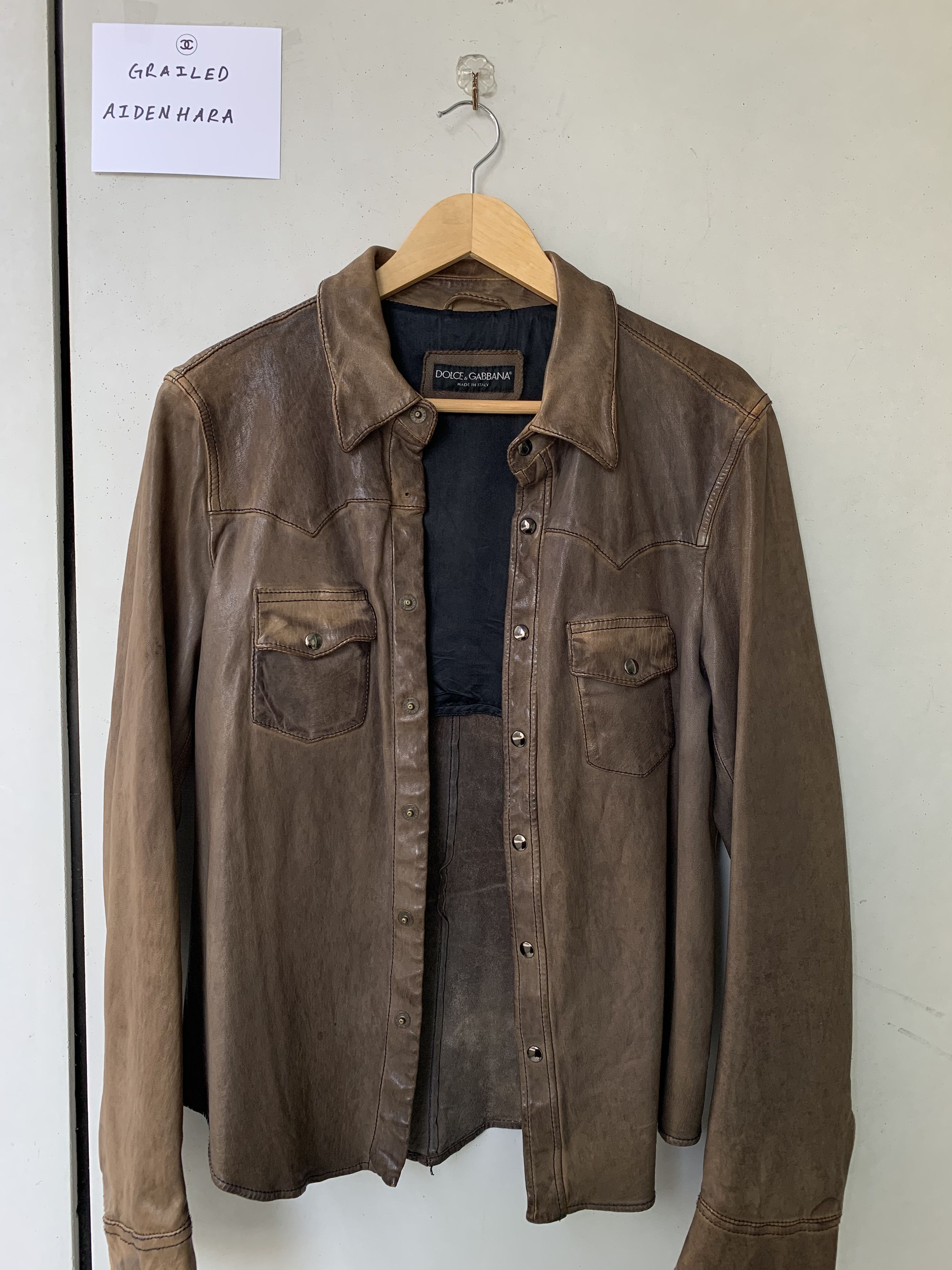 Dolce & Gabbana Dolce and Gabbana leather jacket/shirt Size US M / EU 48-50 / 2 - 1 Thumbnail