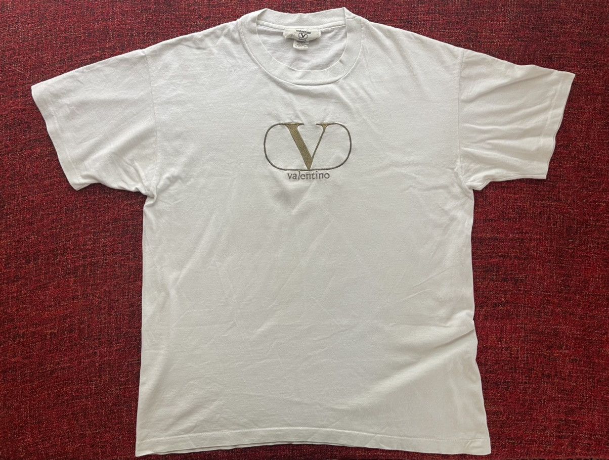 Valentino vintage 90s faded t-shirt big logo