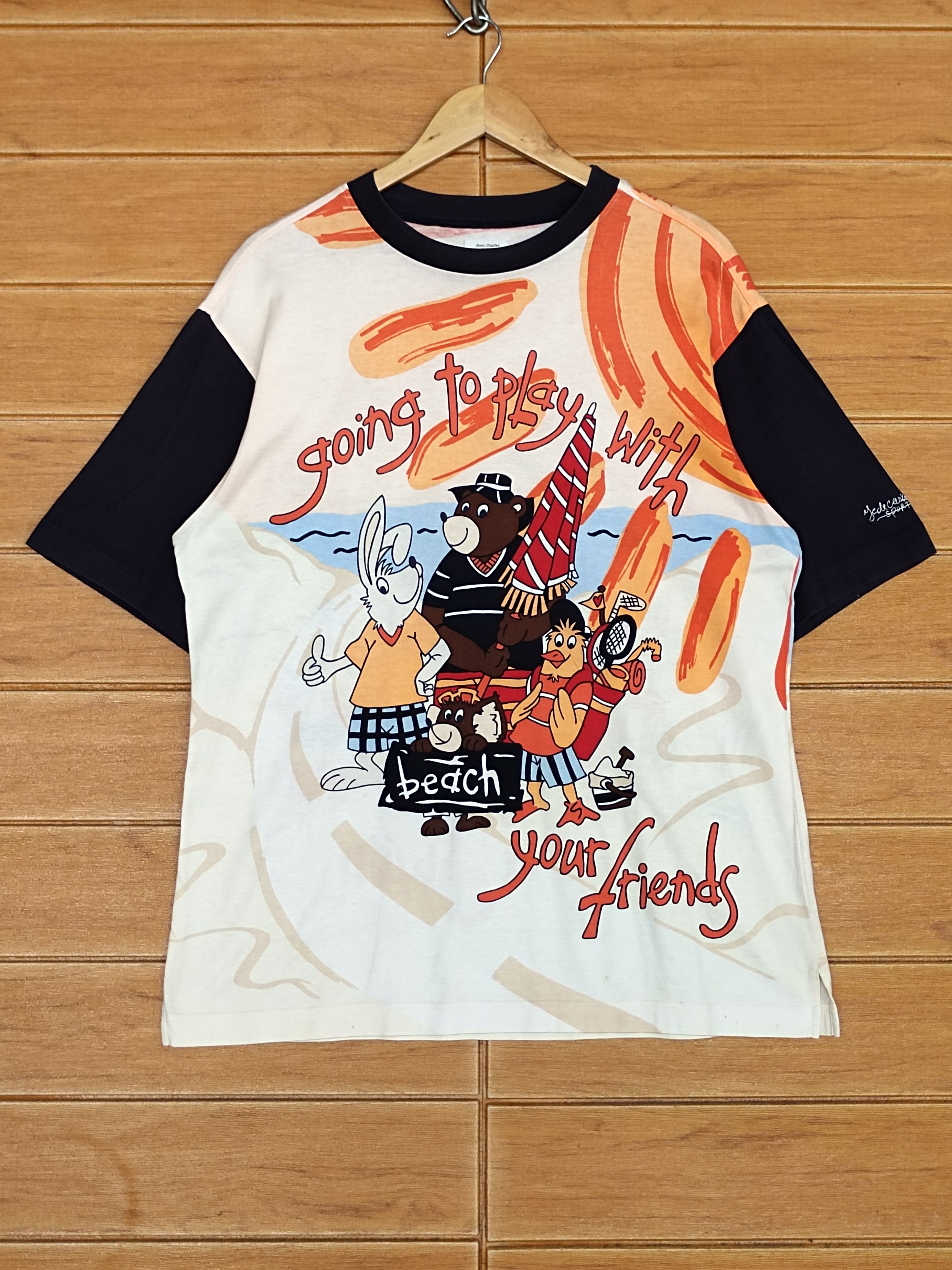 Jean Charles De Castelbajac Vintage Jean Charles De Castelbajac Sport T-Shir Size US L / EU 52-54 / 3 - 1 Thumbnail
