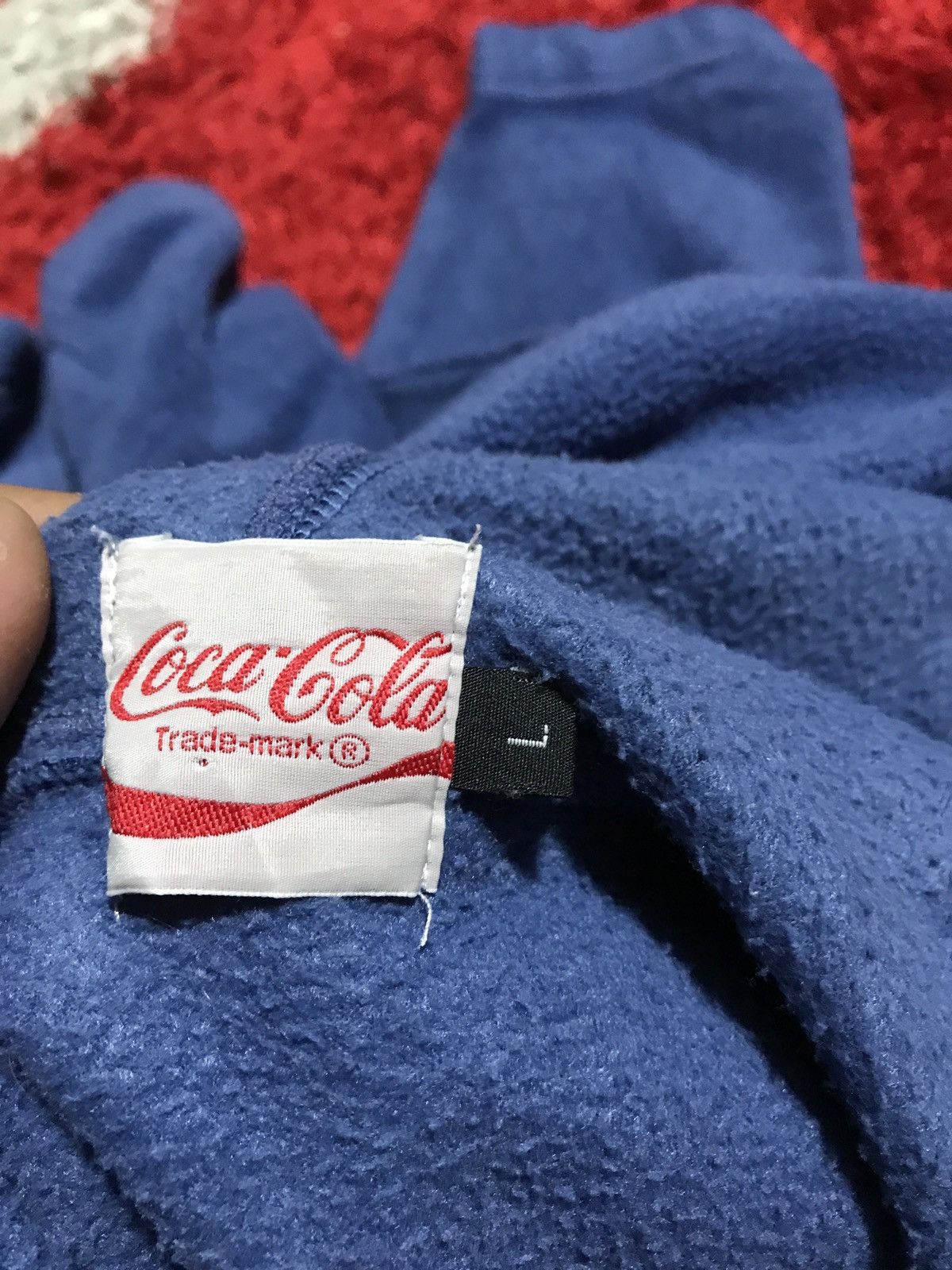 Coca Cola × Vintage 🔥SALE🔥VINTAGE COCA COLA FLEECE HOODIE JACKET EMBROIDERY Size US L / EU 52-54 / 3 - 5 Thumbnail