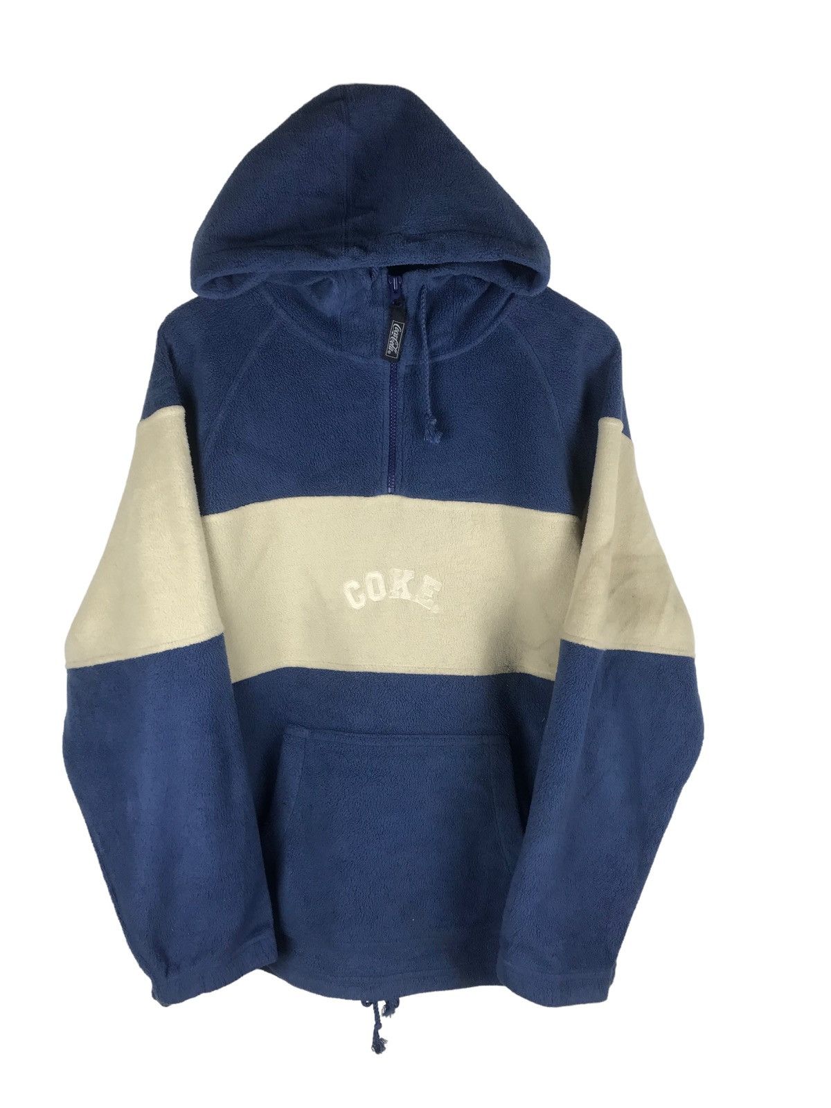 🔥SALE🔥VINTAGE COCA COLA FLEECE HOODIE JACKET EMBROIDERY