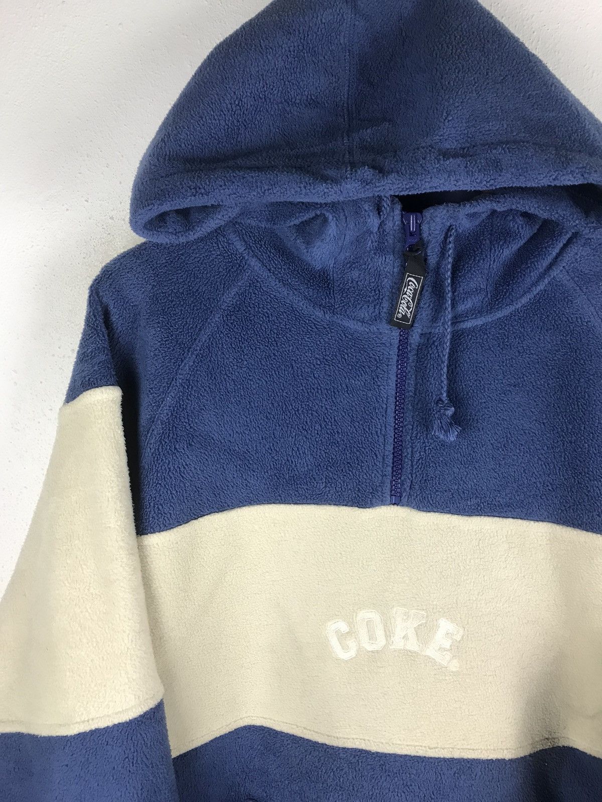 Coca Cola × Vintage 🔥SALE🔥VINTAGE COCA COLA FLEECE HOODIE JACKET EMBROIDERY Size US L / EU 52-54 / 3 - 4 Thumbnail