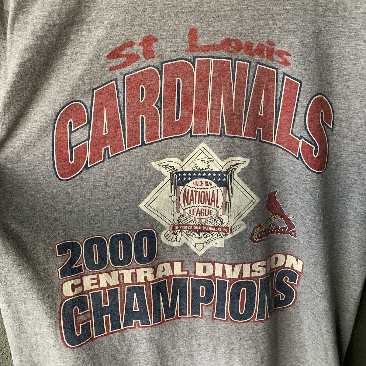 Cardinal of Canada Vintage St Louis Cardinal Central Division Champion T-shirt Size US L / EU 52-54 / 3 - 2 Thumbnail