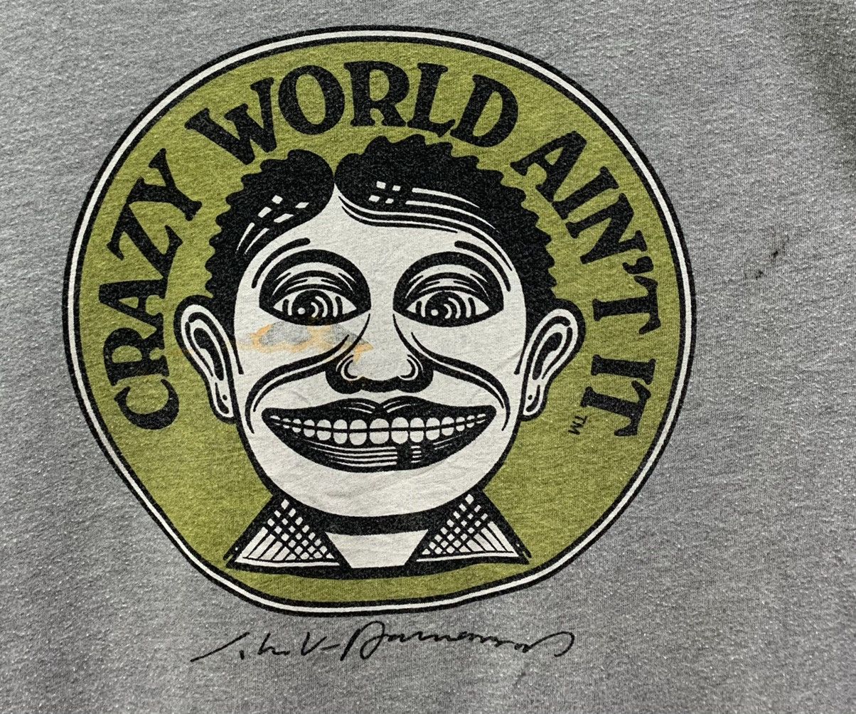 Vintage John Van Hamersveld Crazy World Ain’t It Pop Art T-shirts Size US XL / EU 56 / 4 - 6 Thumbnail