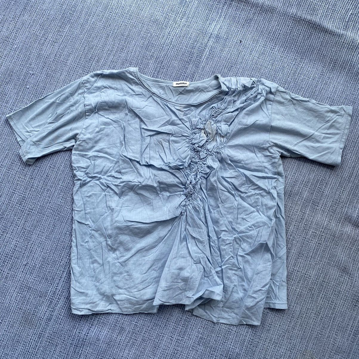 Issey Miyake plantation blue cotton blouse Size M / US 6-8 / IT 42-44 - 3 Thumbnail