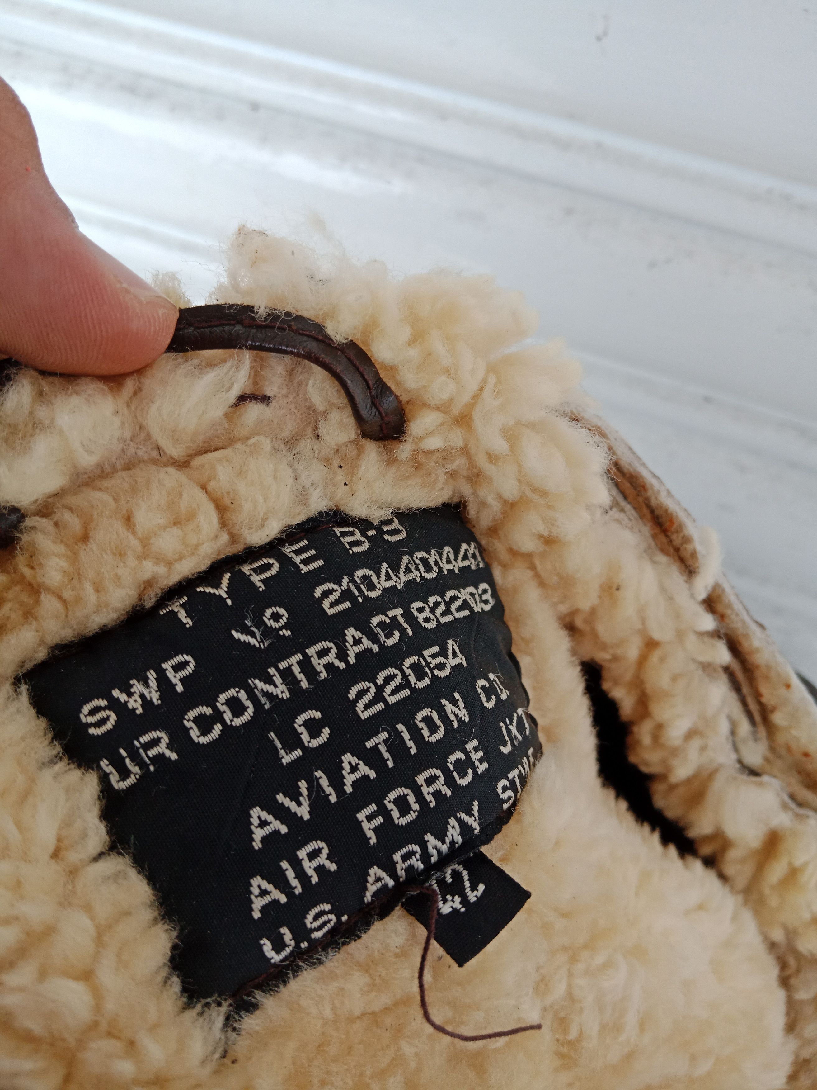 Other B 3 Genuine Leather Aviation U.S Army Sheepskin Size US L / EU 52-54 / 3 - 10 Thumbnail