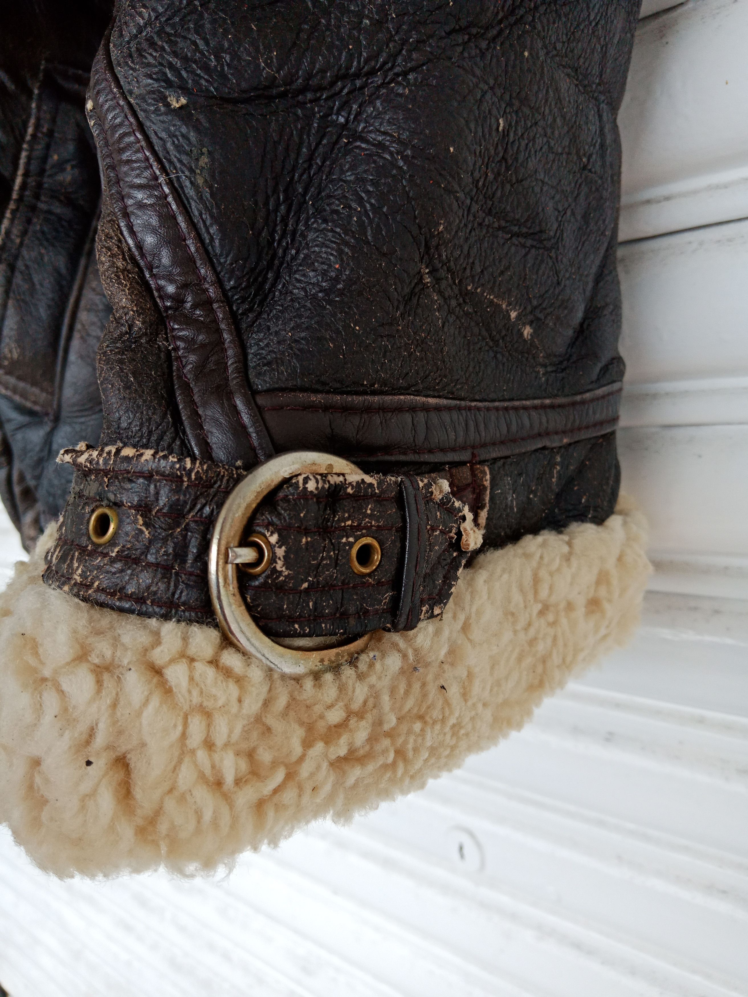 Other B 3 Genuine Leather Aviation U.S Army Sheepskin Size US L / EU 52-54 / 3 - 7 Thumbnail