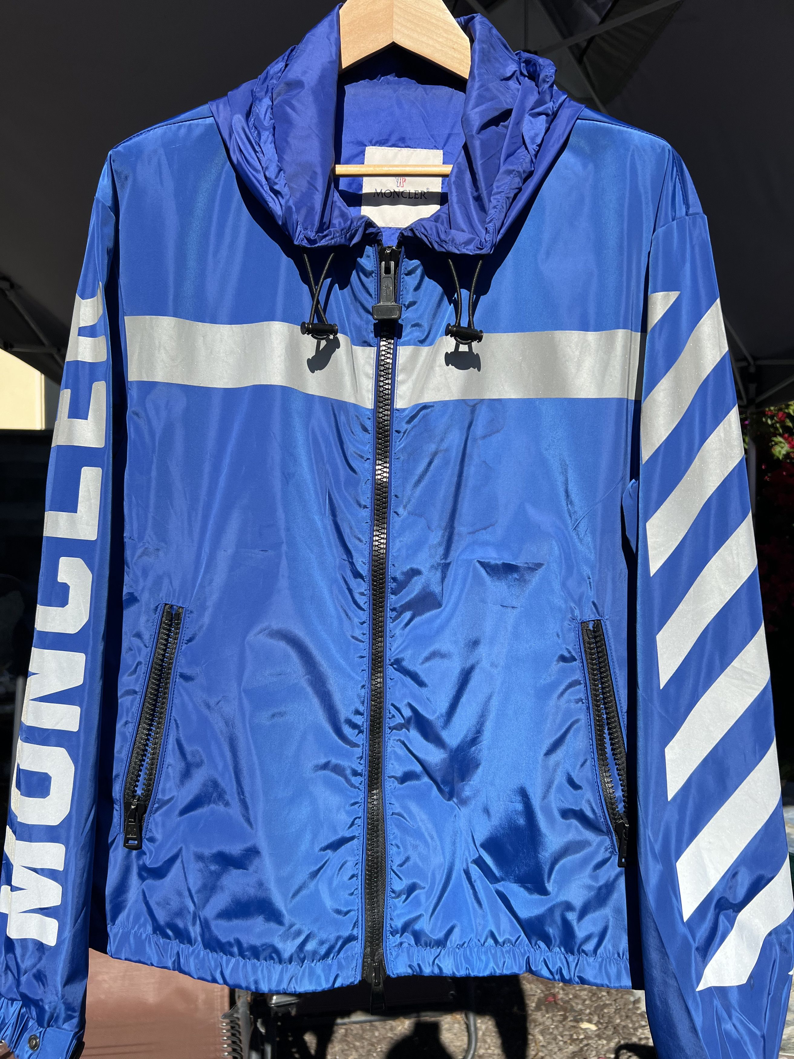 Moncler x best sale off white jacket