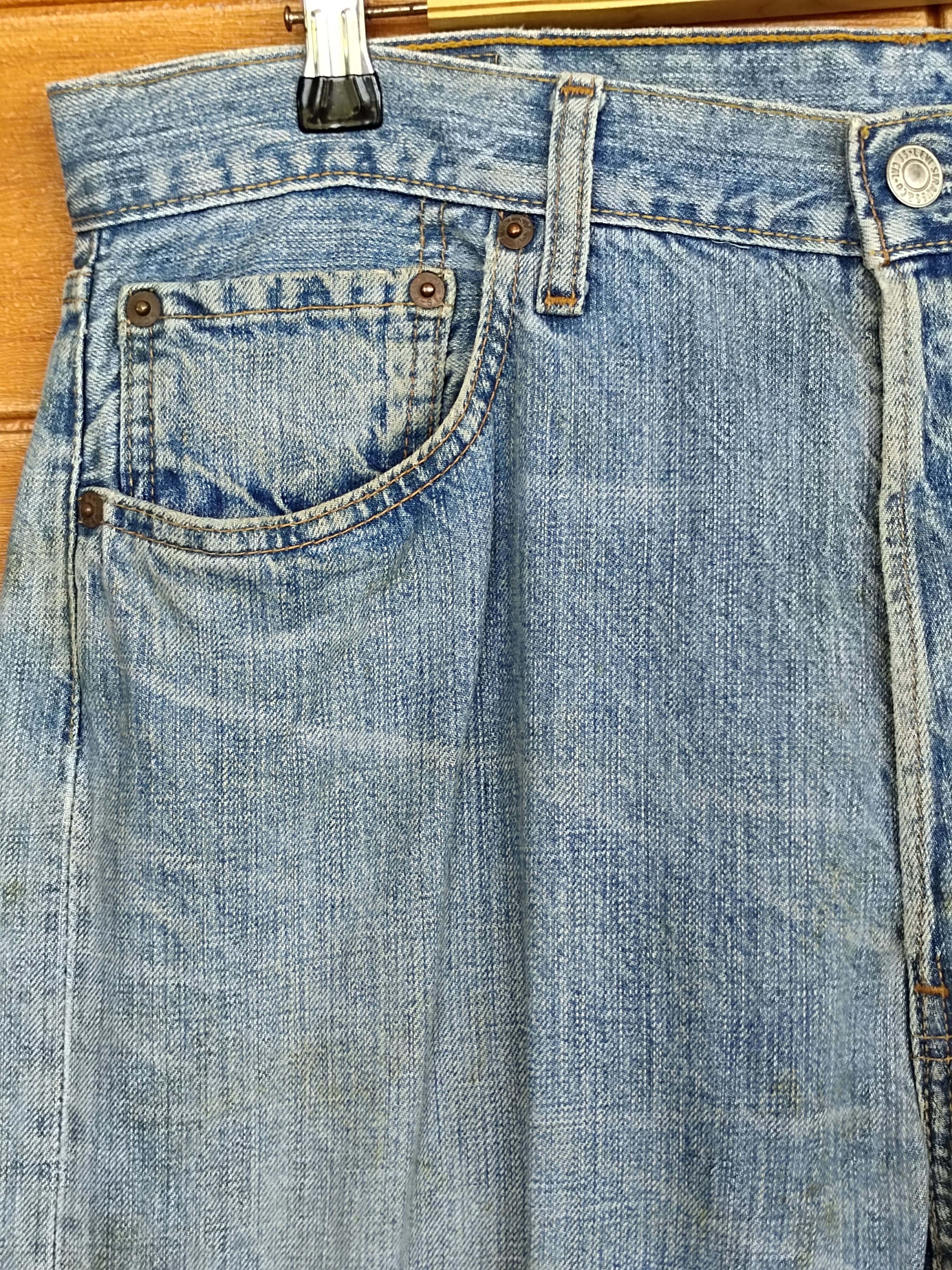 Levi's Vintage Levi's 501 Dirty Wash Denim Jeans Grunge Rock Size US 34 / EU 50 - 4 Thumbnail