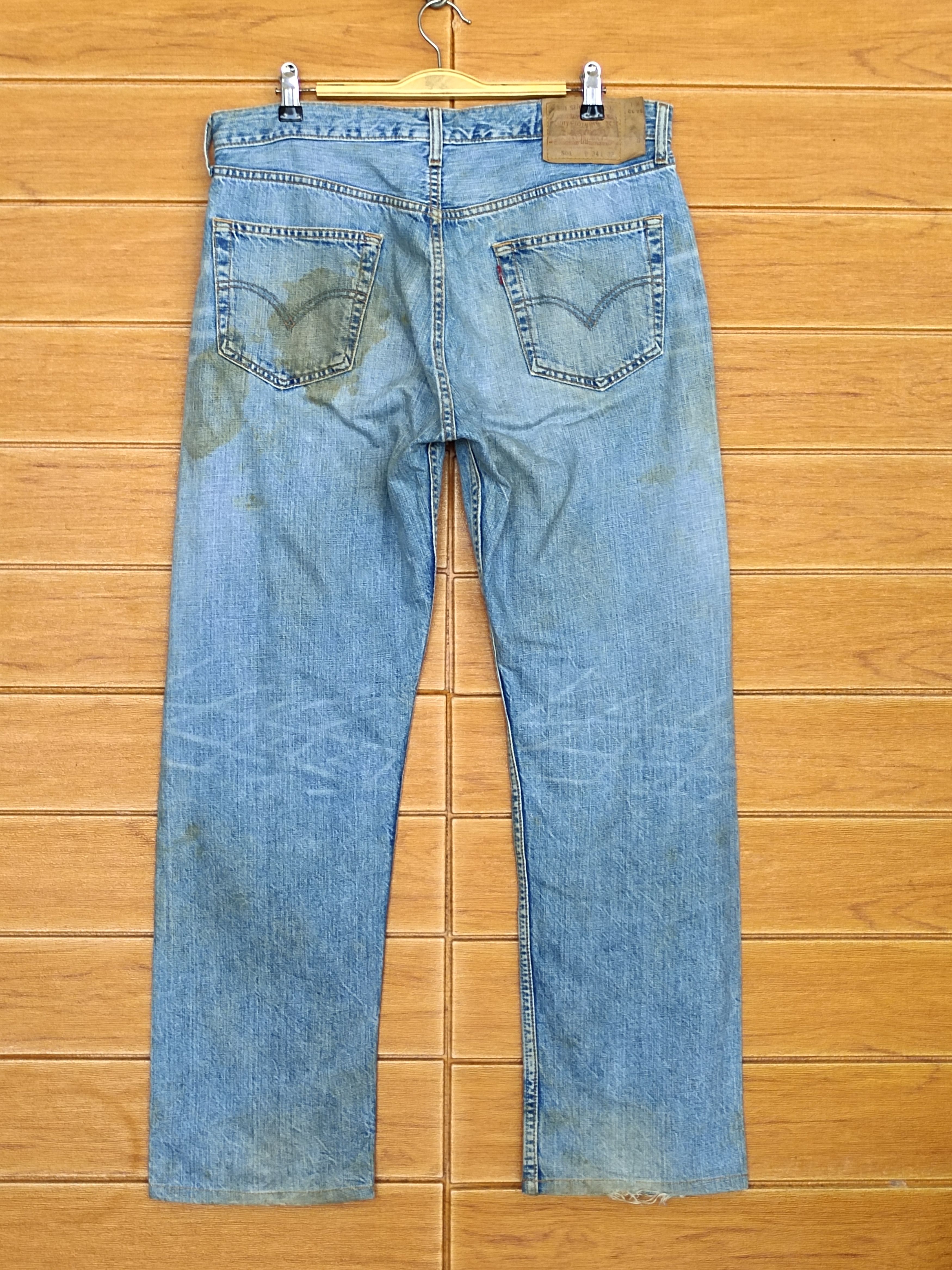 Levi's Vintage Levi's 501 Dirty Wash Denim Jeans Grunge Rock Size US 34 / EU 50 - 9 Thumbnail