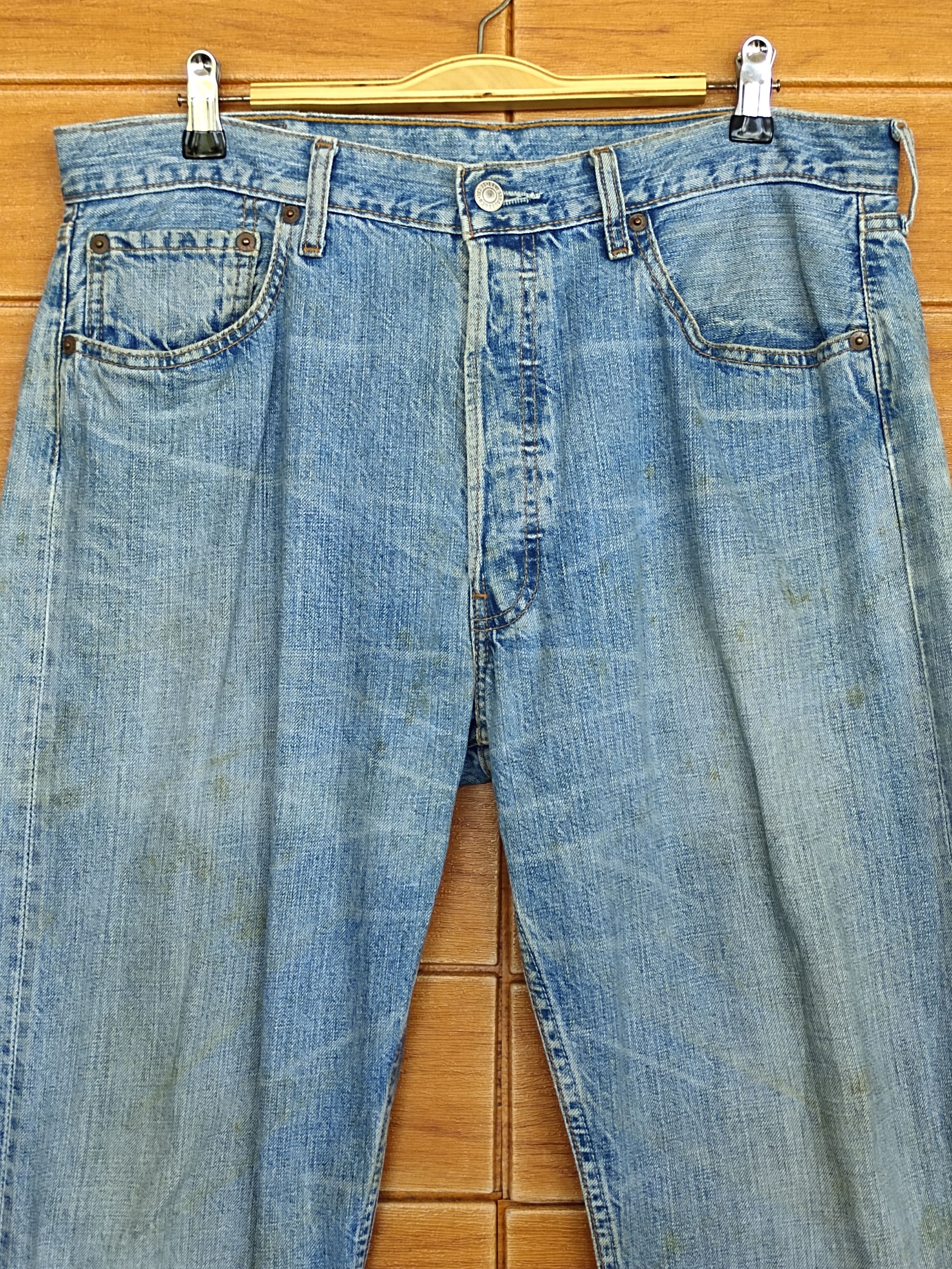 Levi's Vintage Levi's 501 Dirty Wash Denim Jeans Grunge Rock Size US 34 / EU 50 - 2 Thumbnail