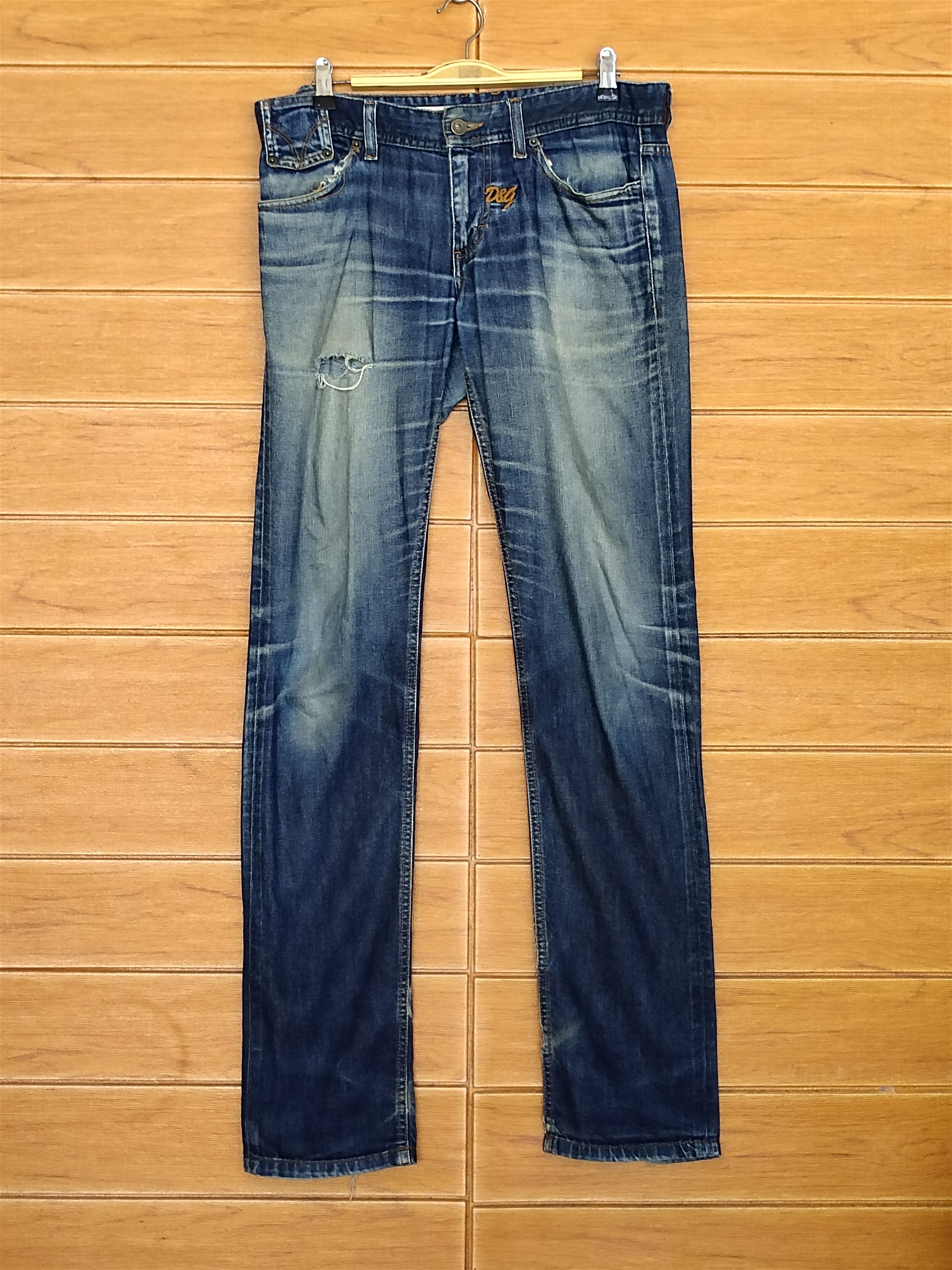 Dolce & Gabbana Dolce & Gabbana Audacious Distressed Denim Jeans Size US 33 - 1 Thumbnail