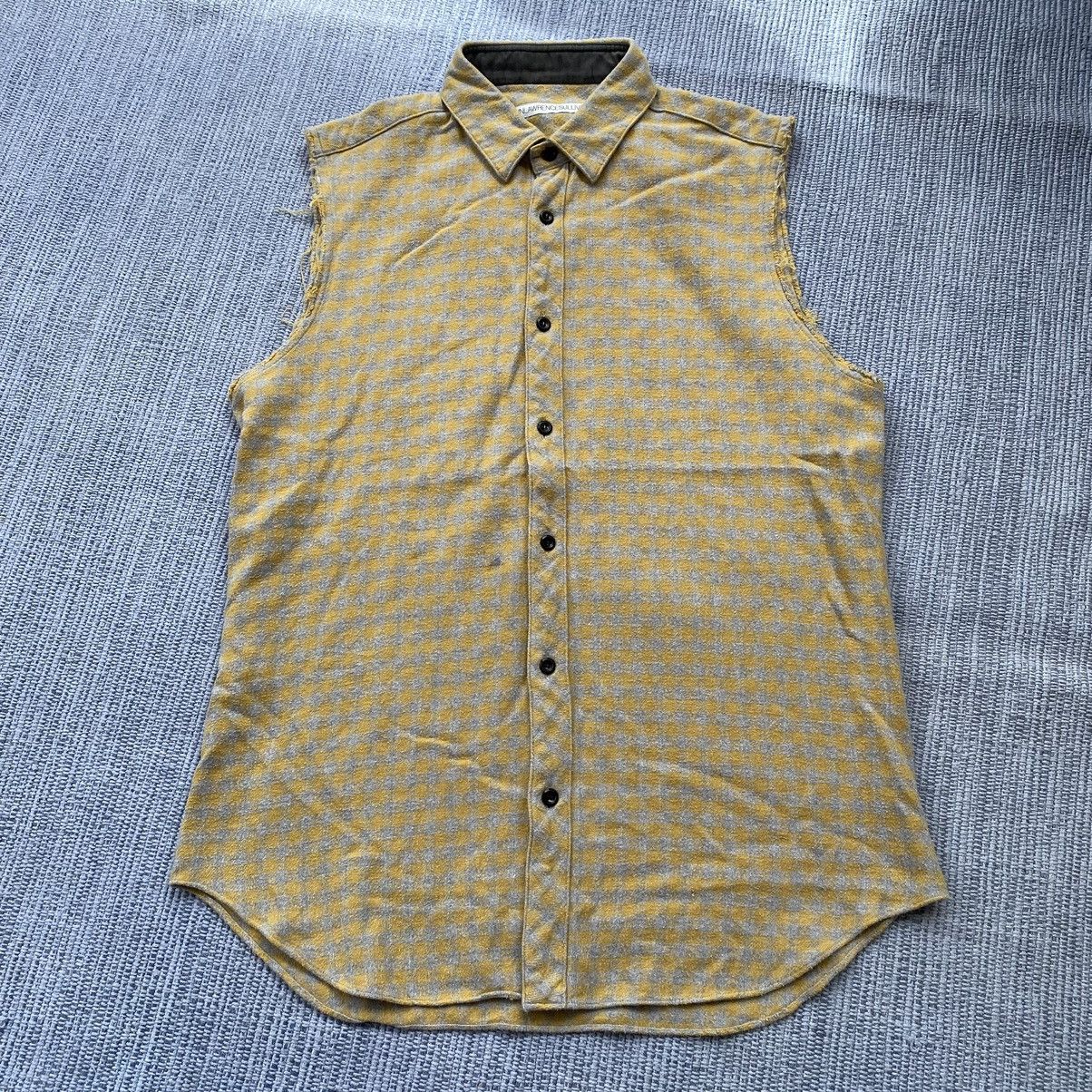 image of John Lawrence Sullivan Sleeveless Shirt in Yellow, Men's (Size Medium)