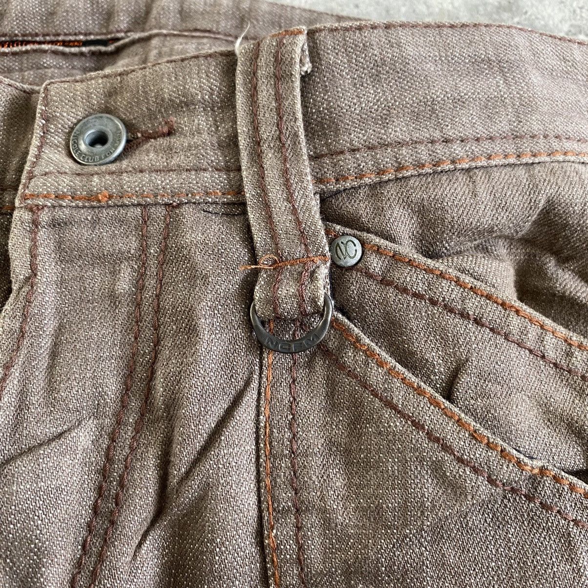 Japanese Brand Vintage Nicole Club Brown Articulated Panelled Flared Jeans Size US 30 / EU 46 - 10 Thumbnail