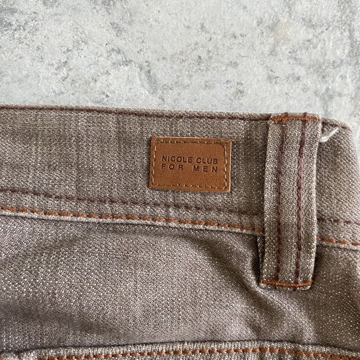 Japanese Brand Vintage Nicole Club Brown Articulated Panelled Flared Jeans Size US 30 / EU 46 - 18 Thumbnail