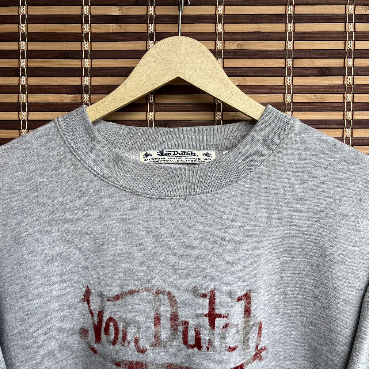 Vintage × Von Dutch Distressed Vintage Von Dutch Sweater 1990s Kustom Made Size US XL / EU 56 / 4 - 4 Thumbnail