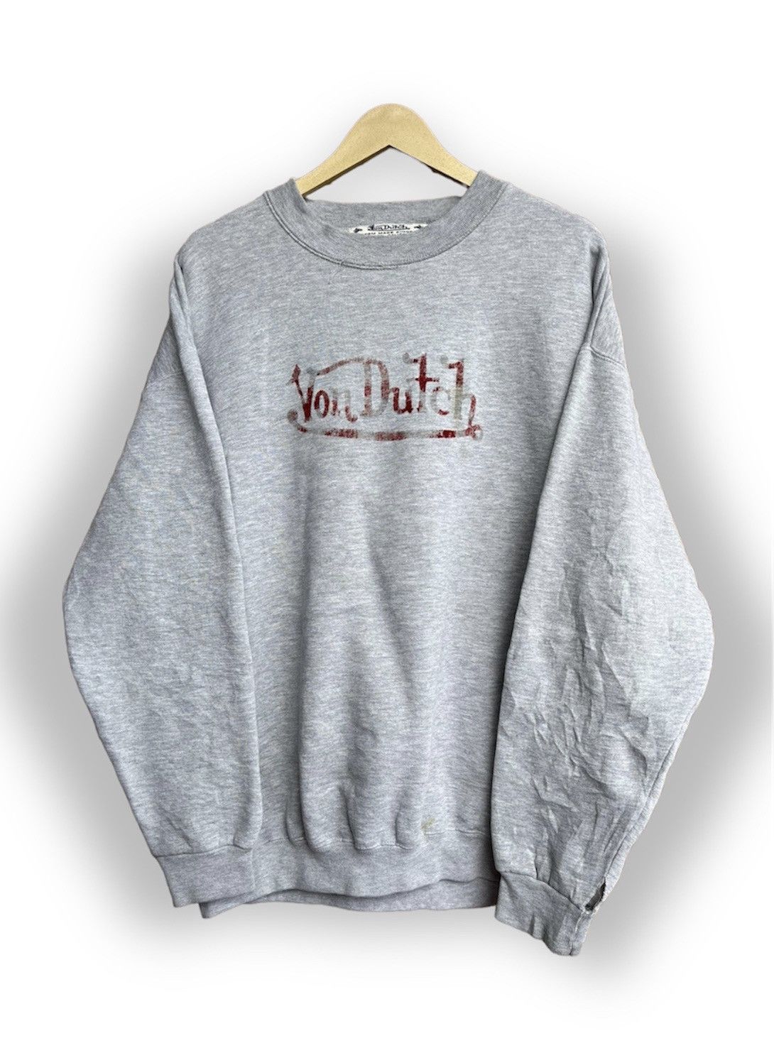 Vintage × Von Dutch Distressed Vintage Von Dutch Sweater 1990s Kustom Made Size US XL / EU 56 / 4 - 1 Thumbnail