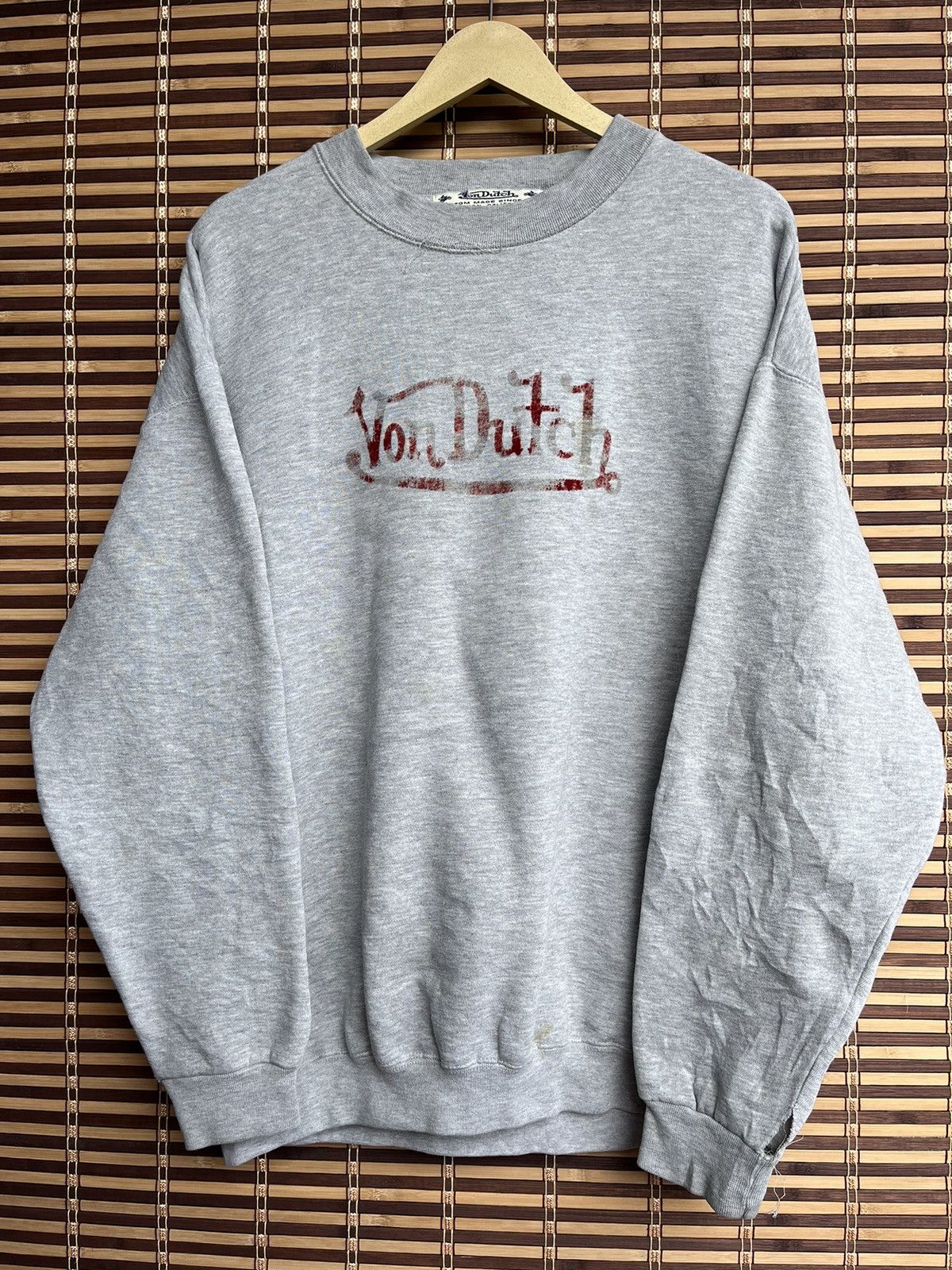 Vintage × Von Dutch Distressed Vintage Von Dutch Sweater 1990s Kustom Made Size US XL / EU 56 / 4 - 16 Thumbnail