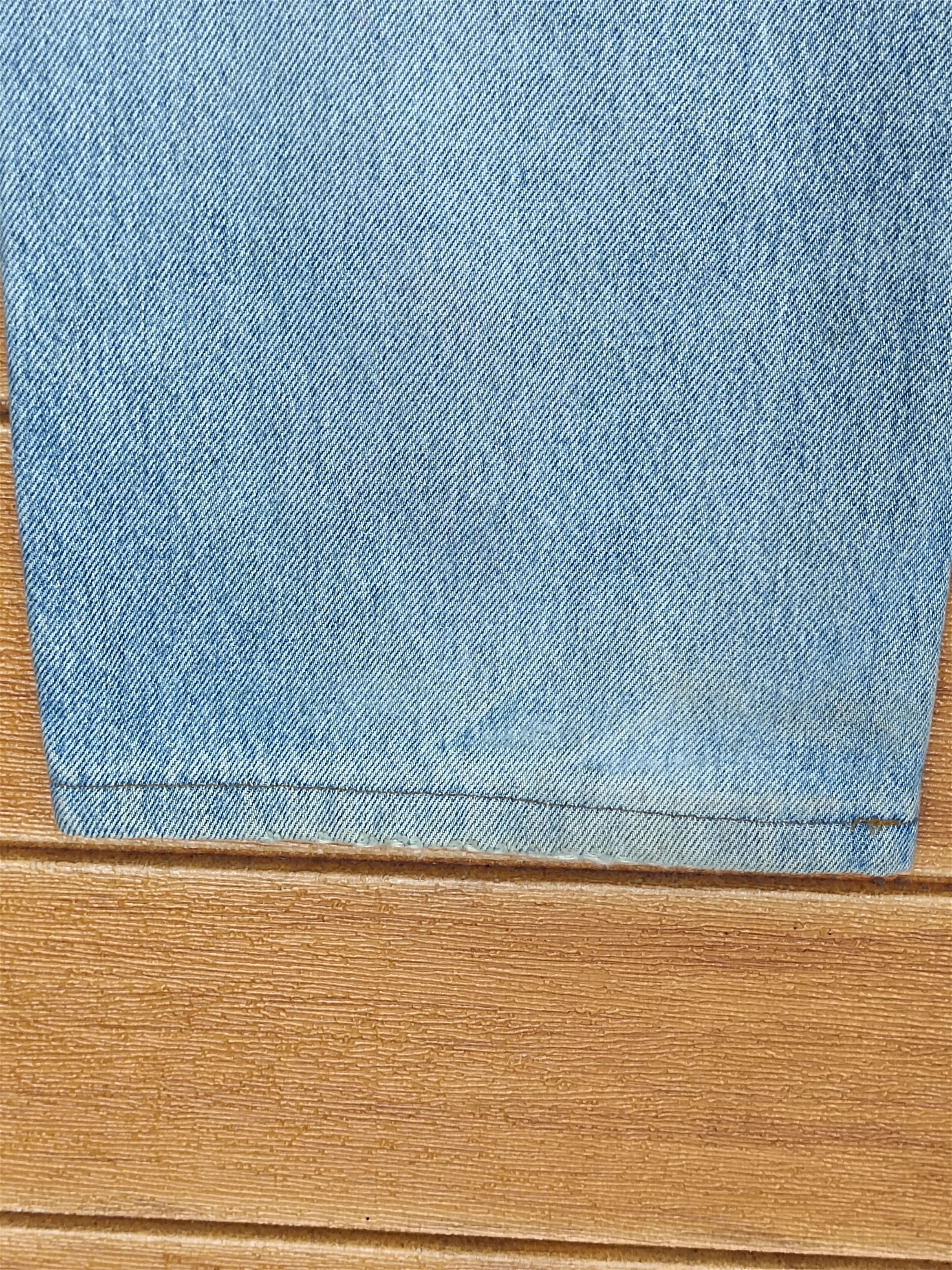 Levi's Vintage Levi's 607 Dirty Light Wash Denim Jeans Orange Tag Size US 33 - 18 Thumbnail
