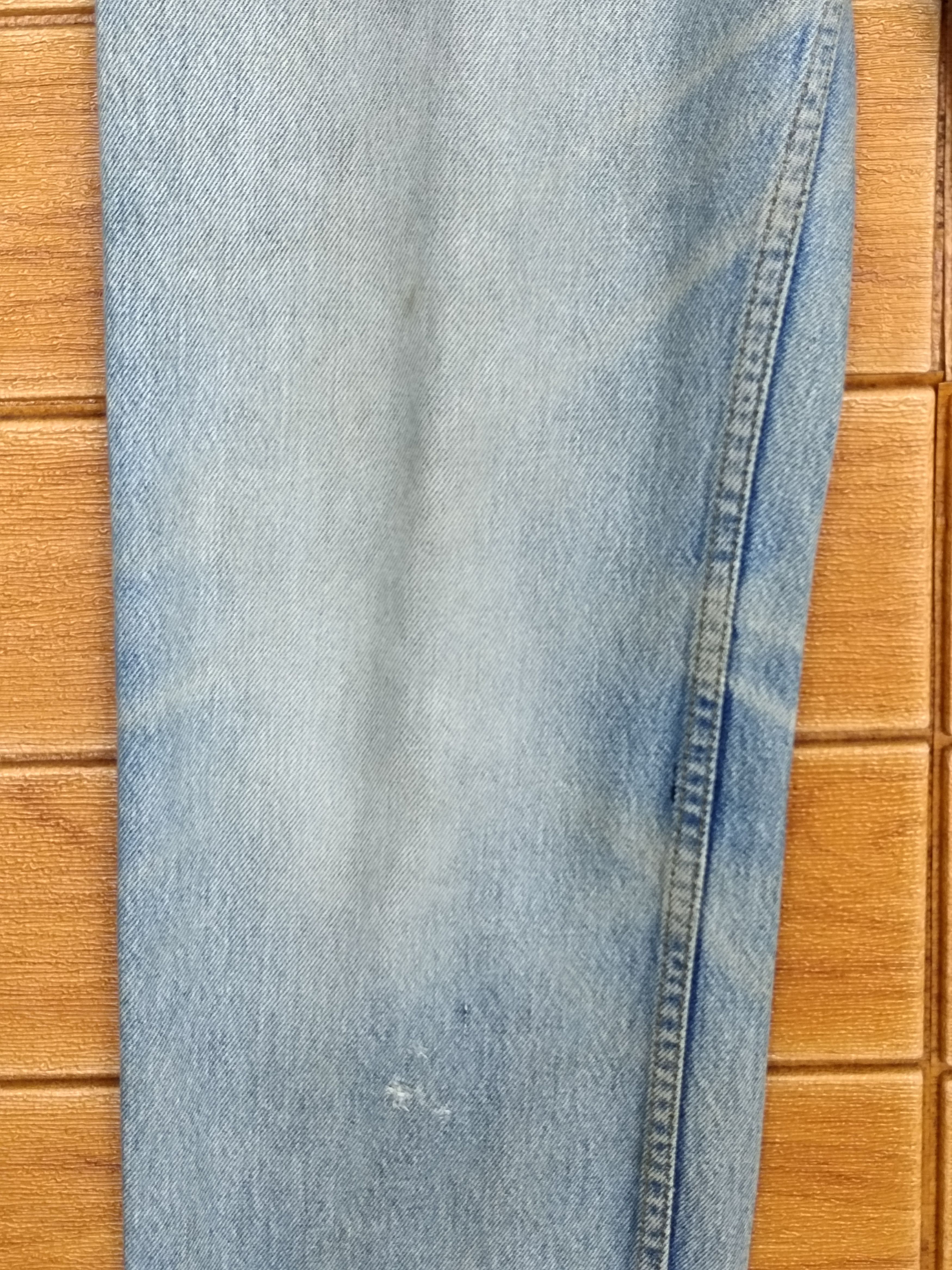 Levi's Vintage Levi's 607 Dirty Light Wash Denim Jeans Orange Tag Size US 33 - 6 Thumbnail