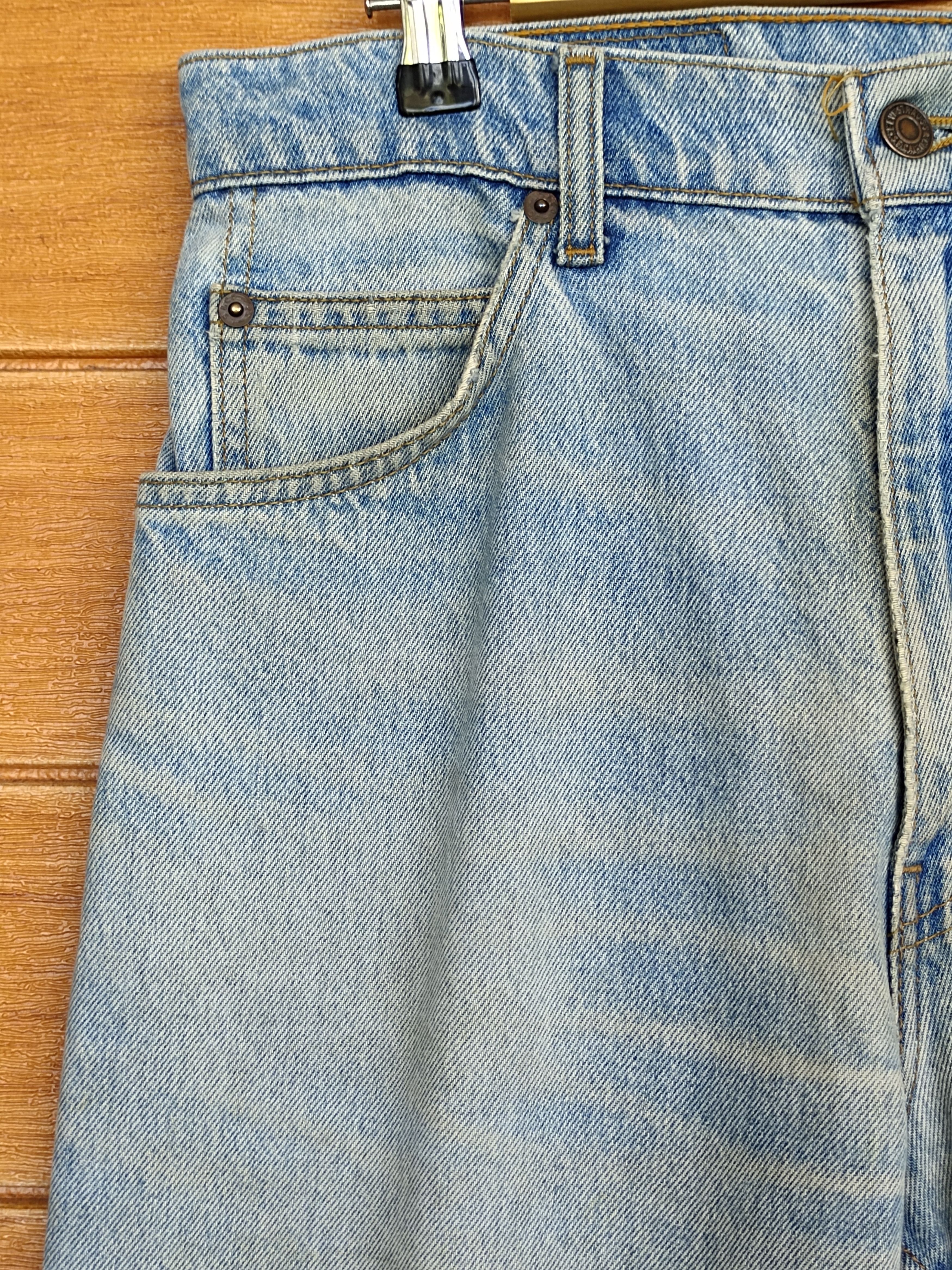 Levi's Vintage Levi's 607 Dirty Light Wash Denim Jeans Orange Tag Size US 33 - 4 Thumbnail