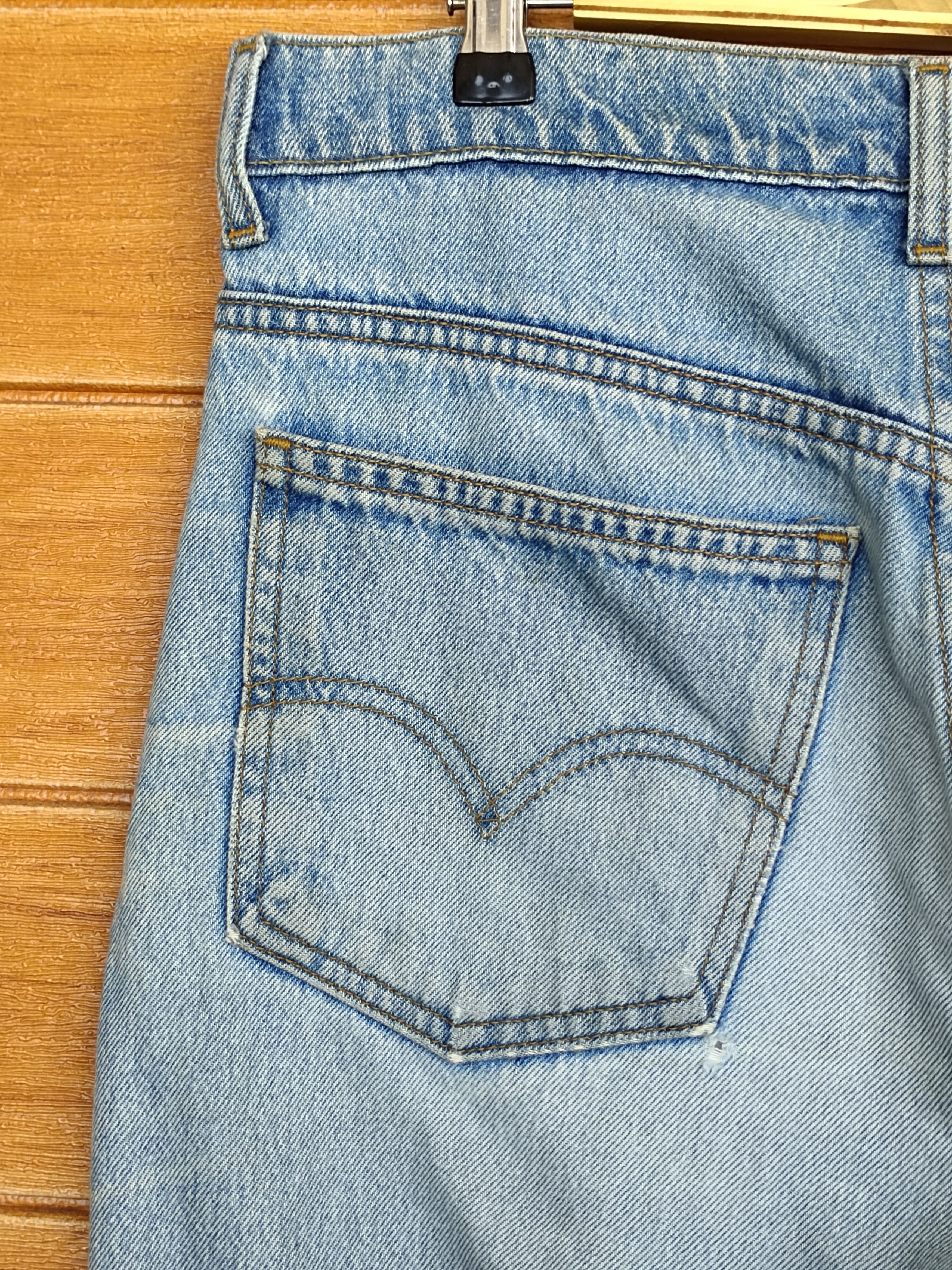 Levi's Vintage Levi's 607 Dirty Light Wash Denim Jeans Orange Tag Size US 33 - 12 Thumbnail