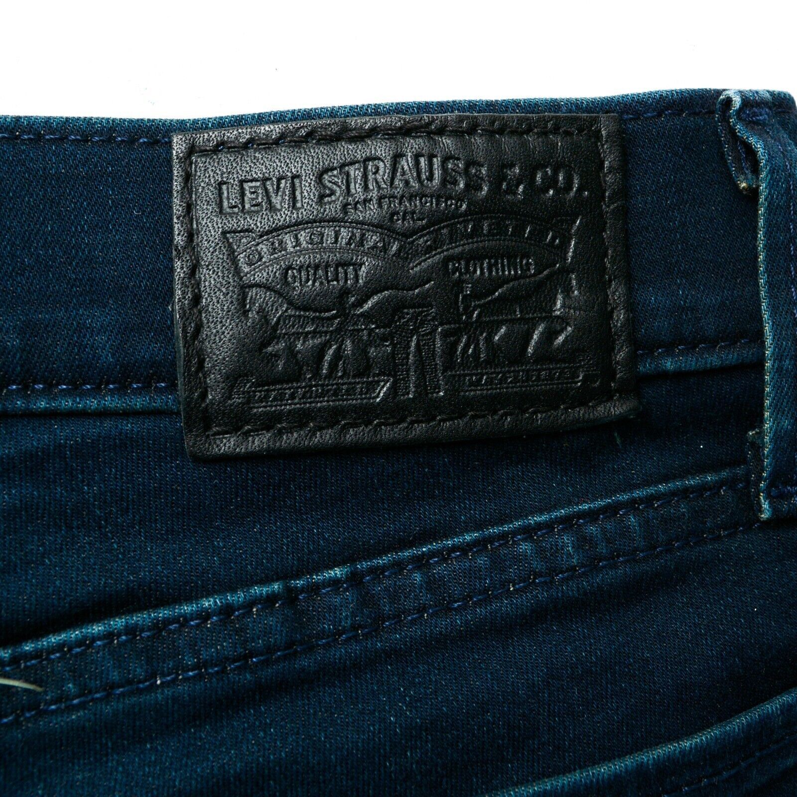 Levi's Women 710 Super Skinny W27 L30 Jeans Trousers Pants Mid Rise Size 27" / US 4 / IT 40 - 4 Thumbnail