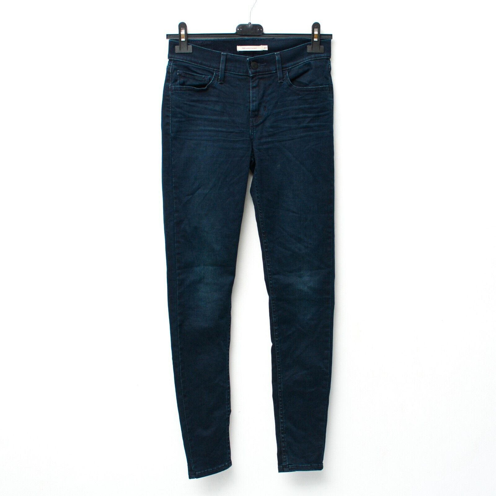 Levi's Women 710 Super Skinny W27 L30 Jeans Trousers Pants Mid Rise Size 27" / US 4 / IT 40 - 1 Thumbnail