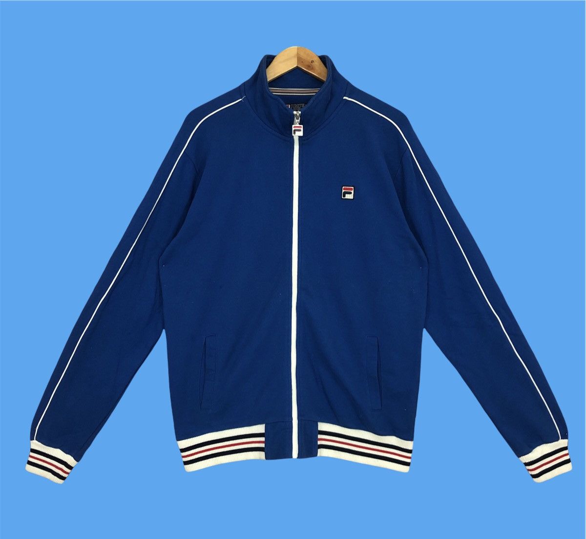 Vintage Fila Jacket With Zipper Jacket XL Size