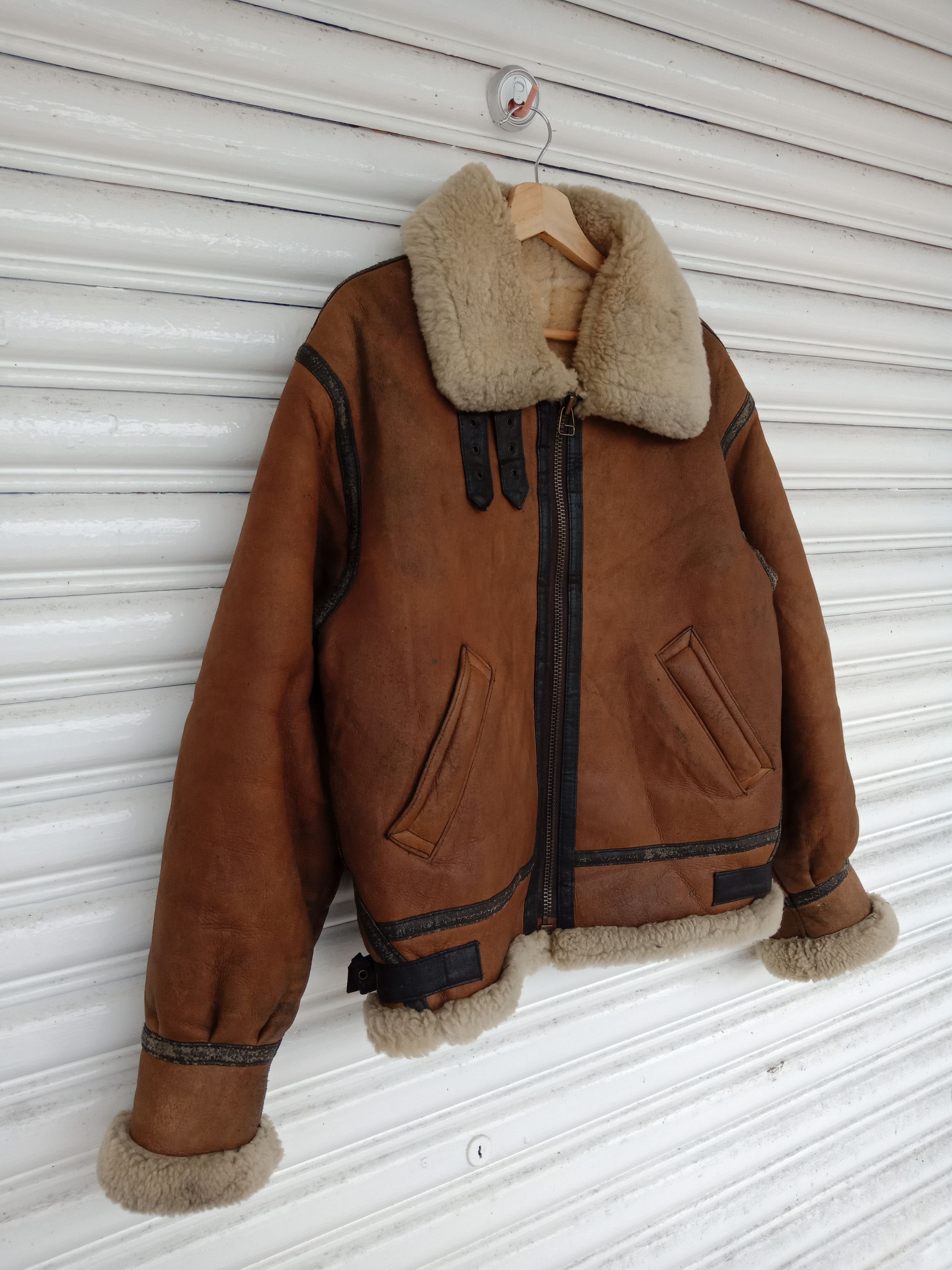 Leather B 3 American Military Wear Sheepskin Flight Size US L / EU 52-54 / 3 - 6 Thumbnail