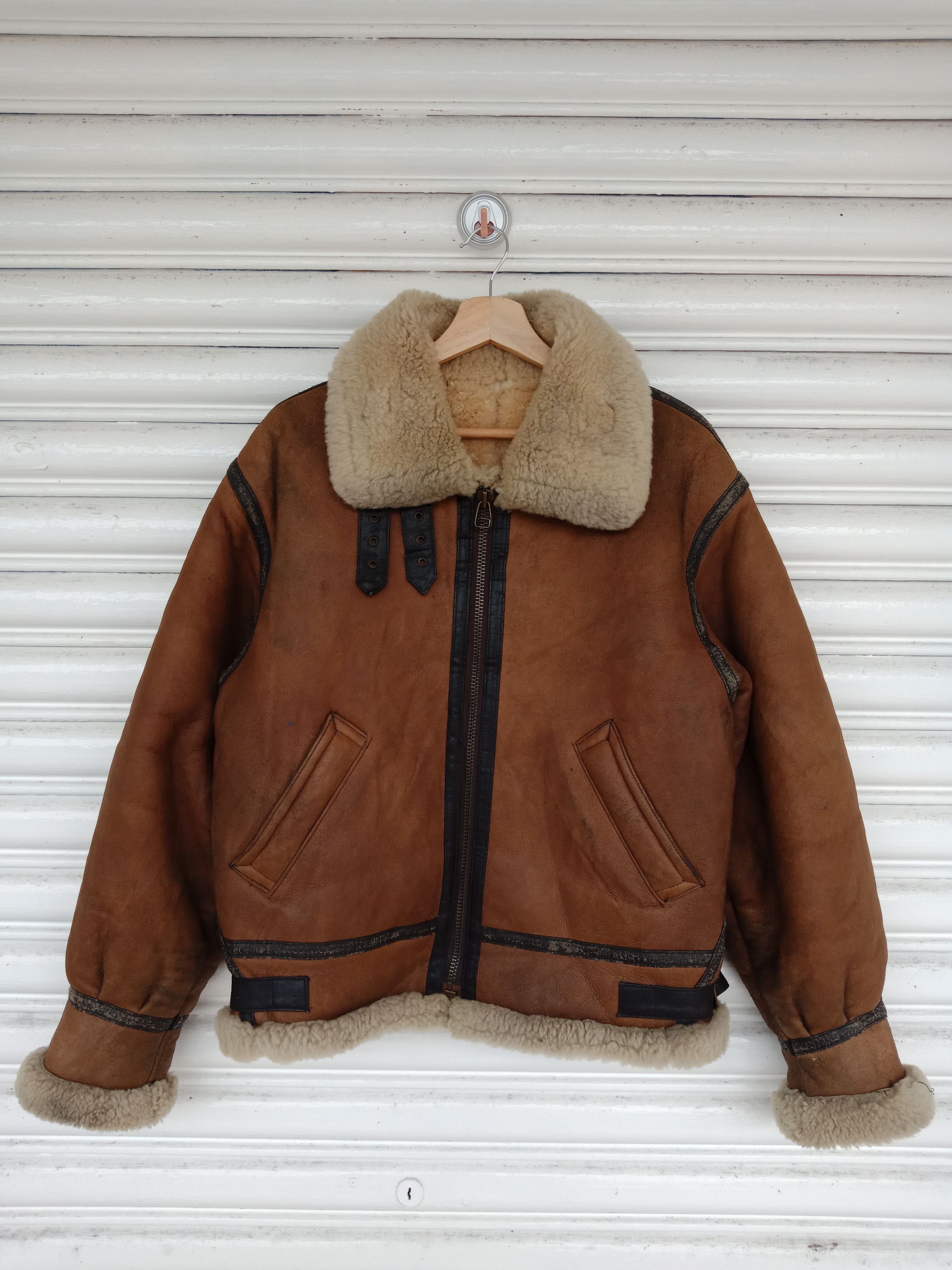 Leather B 3 American Military Wear Sheepskin Flight Size US L / EU 52-54 / 3 - 2 Thumbnail