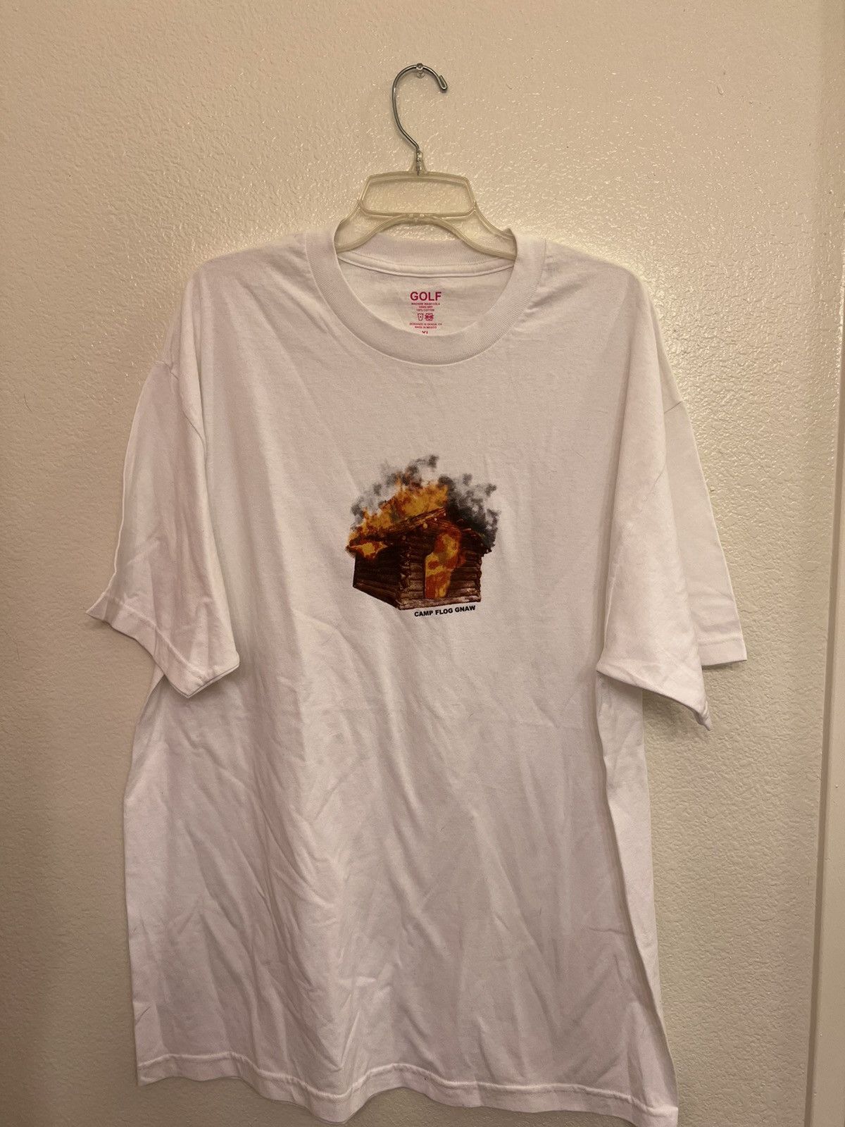 Wasted Youth×Camp Flog Gnaw XL Tシャツ Rare** Camp Flog Gnaw 10 Year Festival T-Shirt Brown Medium