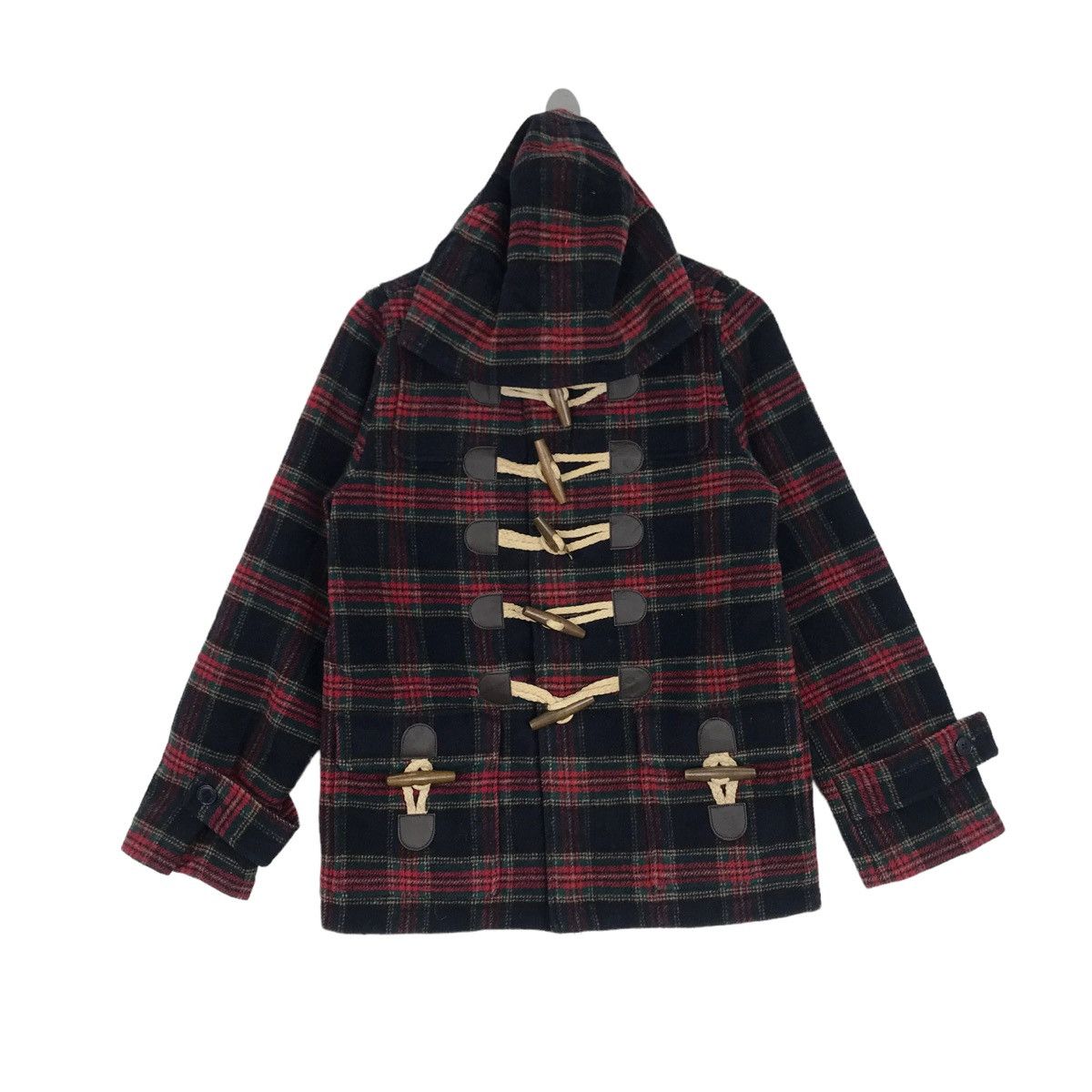 Issey Miyake Vintage Ne-Net ISSEY MIYAKE Duffle Coat Checkered DesignWool Size US M / EU 48-50 / 2 - 1 Thumbnail