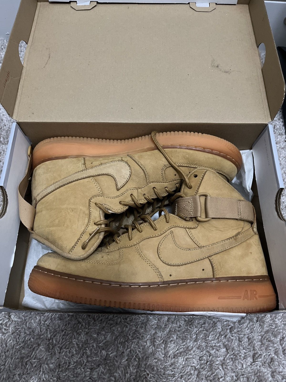 Nike Nike Air Force 1 High “wheats” Grailed