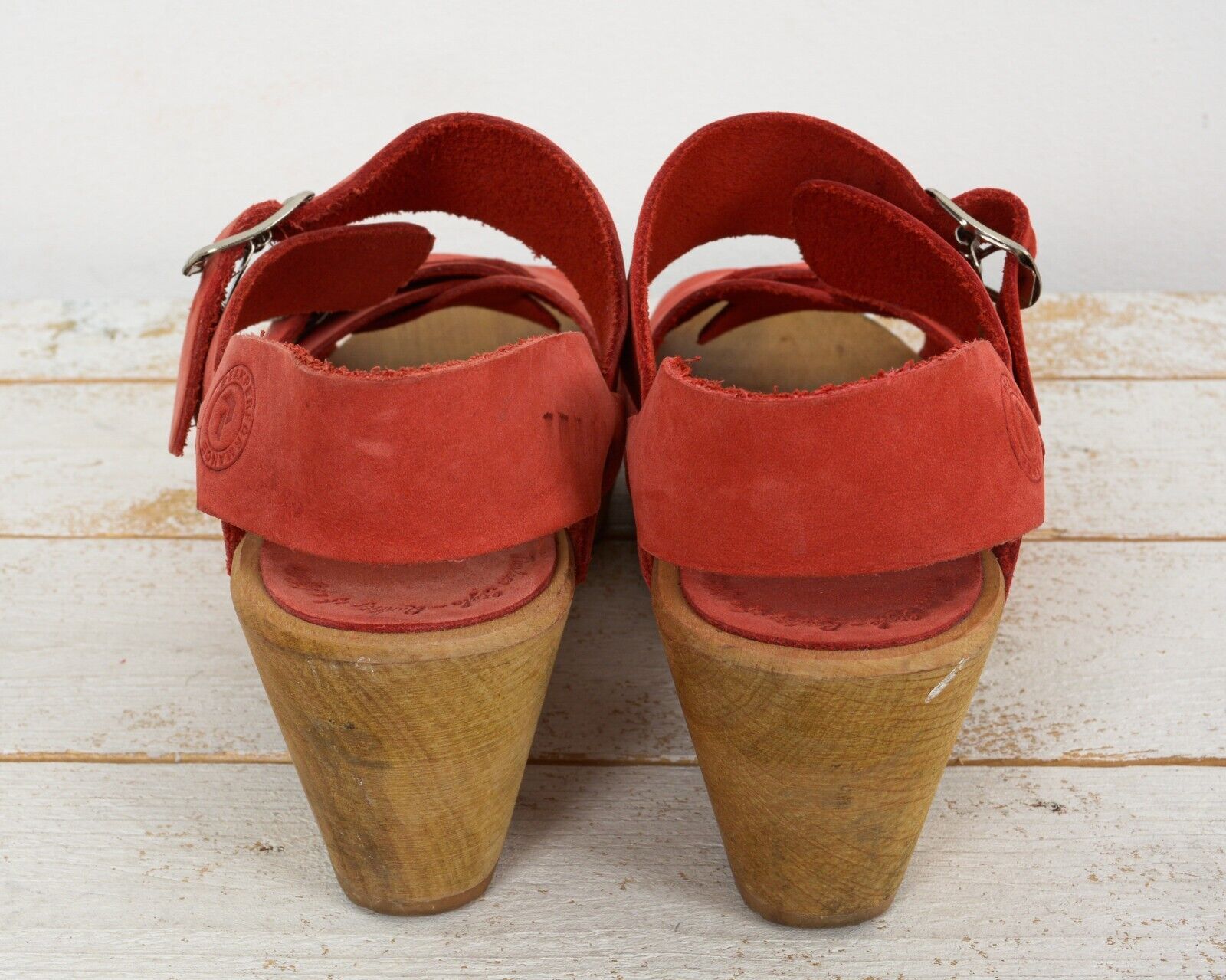 Other MOHEDA Leather Heels Swedish Ankle Straps Open Clogs EU36 Size US 6 / IT 36 - 4 Thumbnail