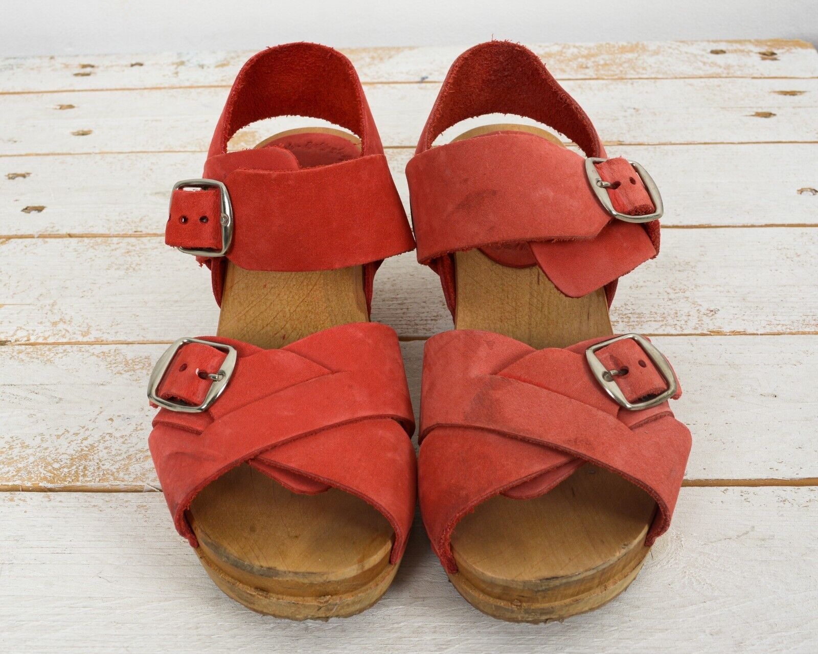 Other MOHEDA Leather Heels Swedish Ankle Straps Open Clogs EU36 Size US 6 / IT 36 - 2 Thumbnail