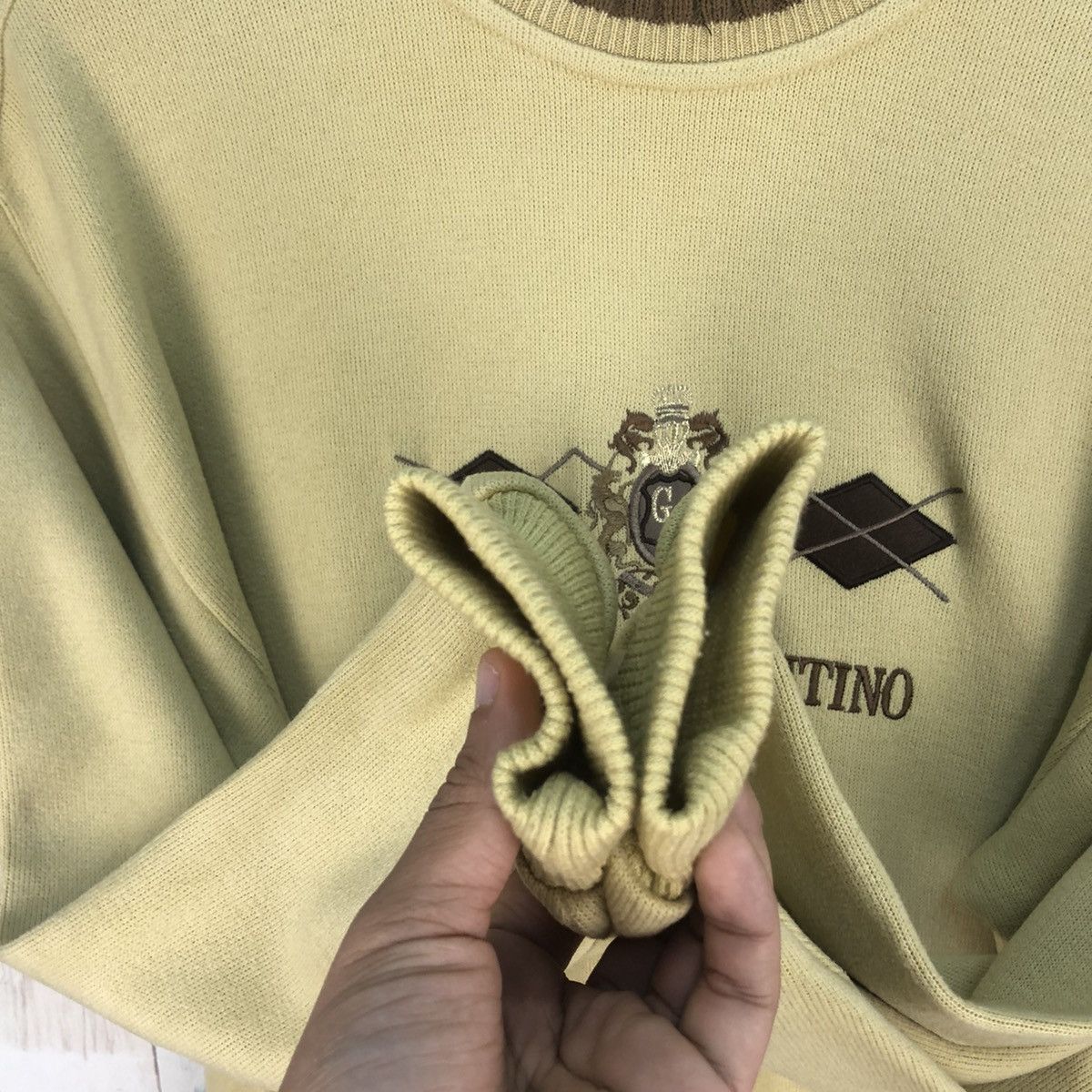 Valentino × Vintage Vintage Claudio Valentino Big Logo Sweatshirt Crewneck Size US L / EU 52-54 / 3 - 5 Thumbnail