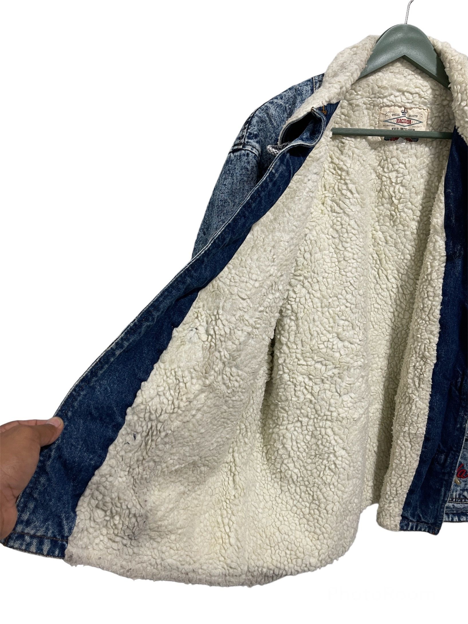 Vintage Hacienda Button Toggle Lined Shearling L.G.B Style Jacket Size US M / EU 48-50 / 2 - 7 Thumbnail