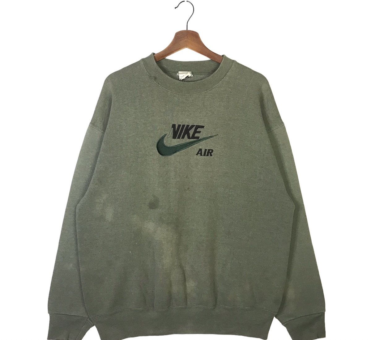 GRAIL❗️90s Nike Air Big Swoosh Embroidery Sweatshirt